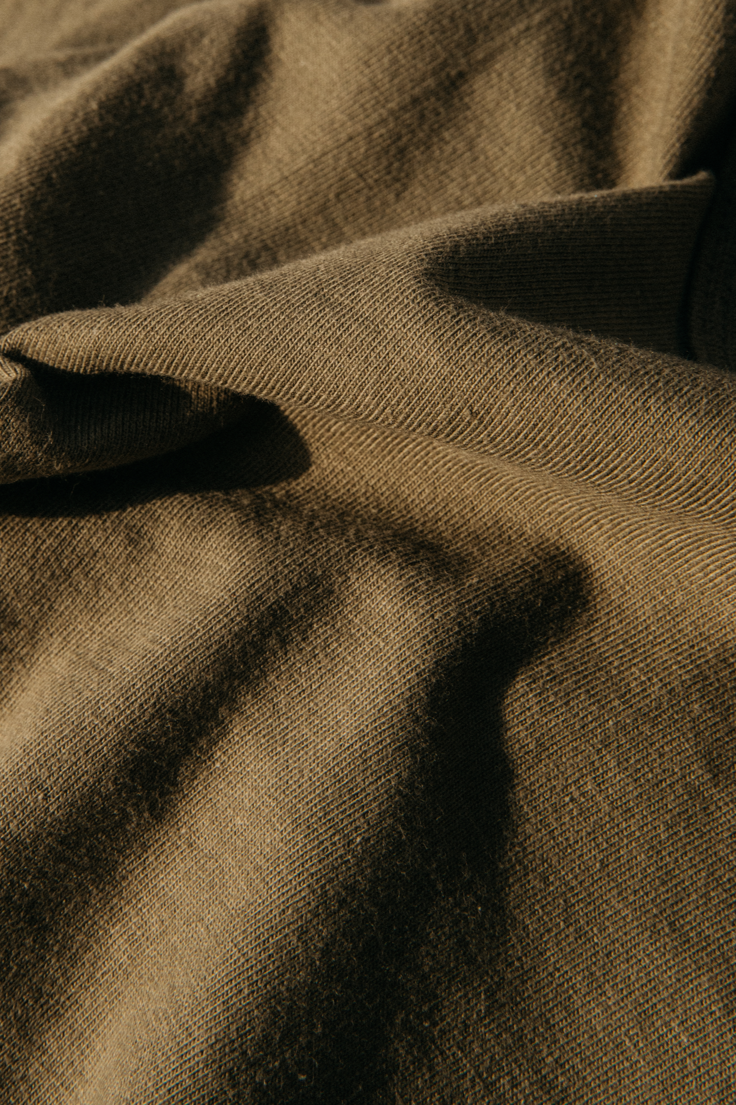 Men's Reyes Heavyweight Henley | 8oz 100% American Made Cotton - Olive