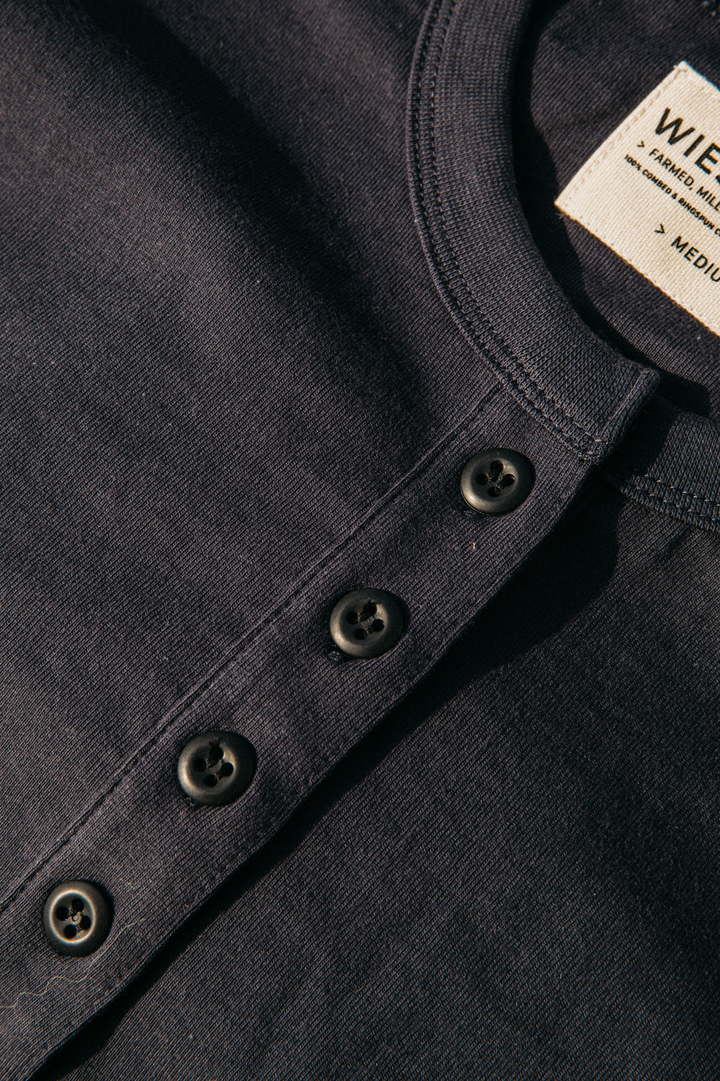 Men's Reyes Heavyweight Henley | 8oz 100% American Made Cotton - Polar