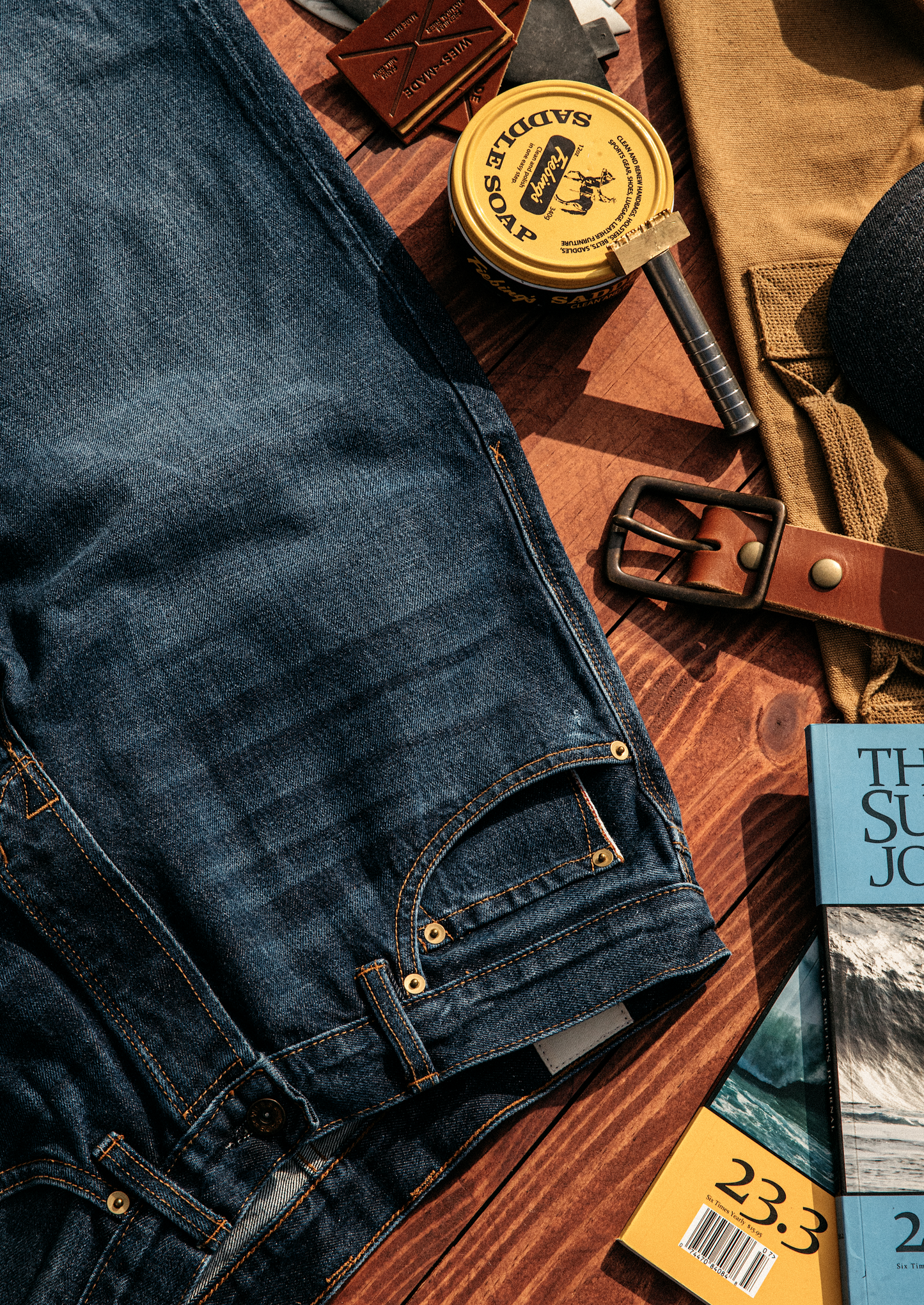 Jack Fit Jeans | Washed Selvedge Denim Straight Cut