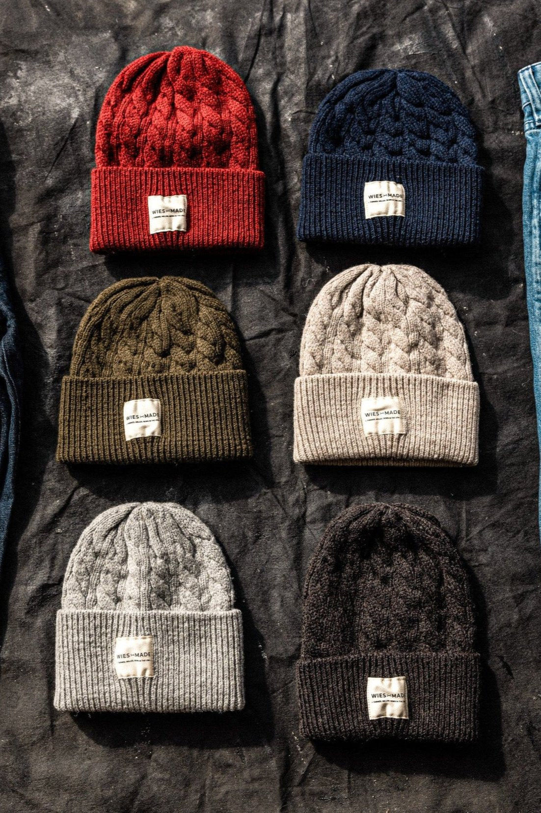 Wool Beanie | 100% American Made - Pomegranate