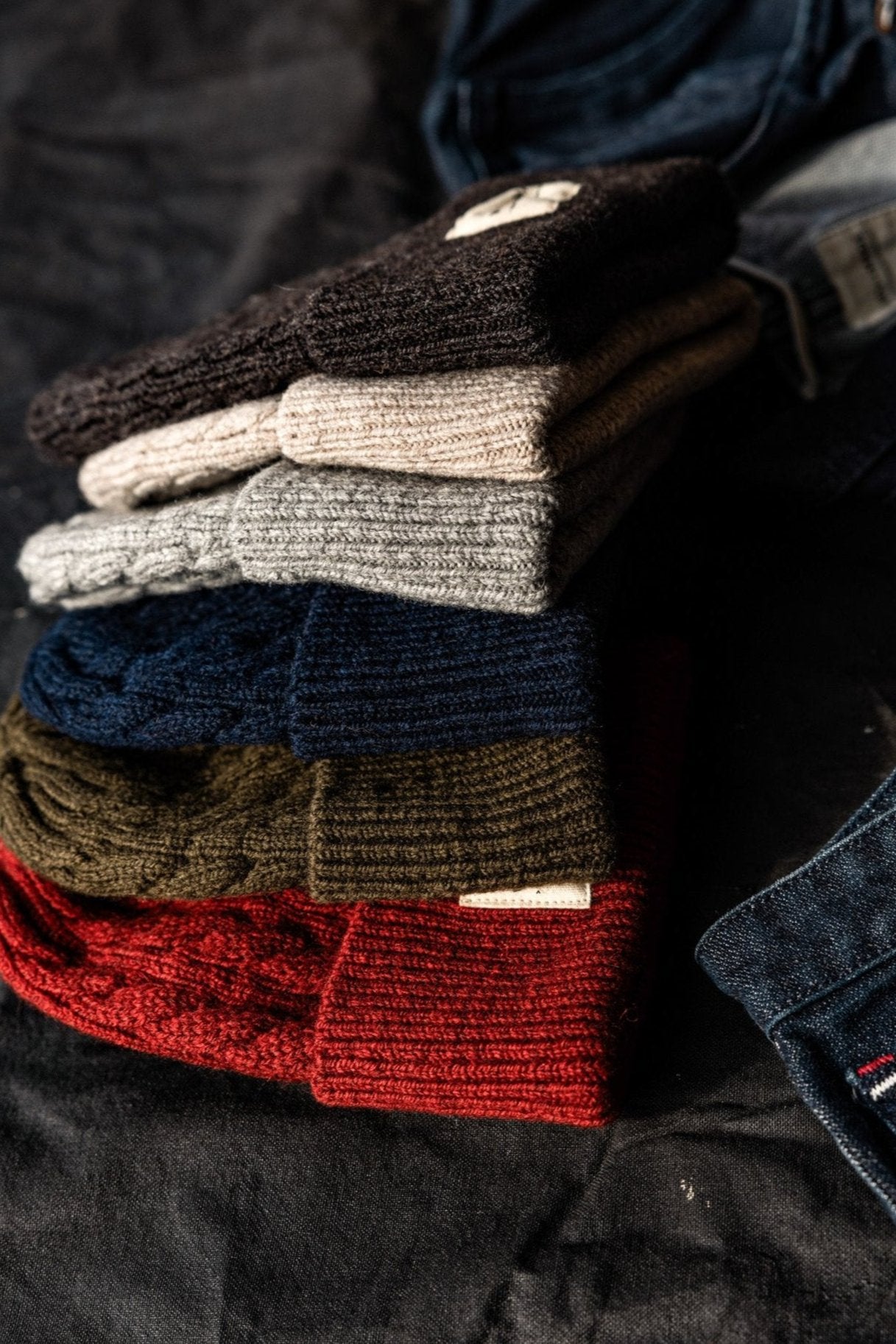 Wool Beanie | 100% American Made - Pomegranate
