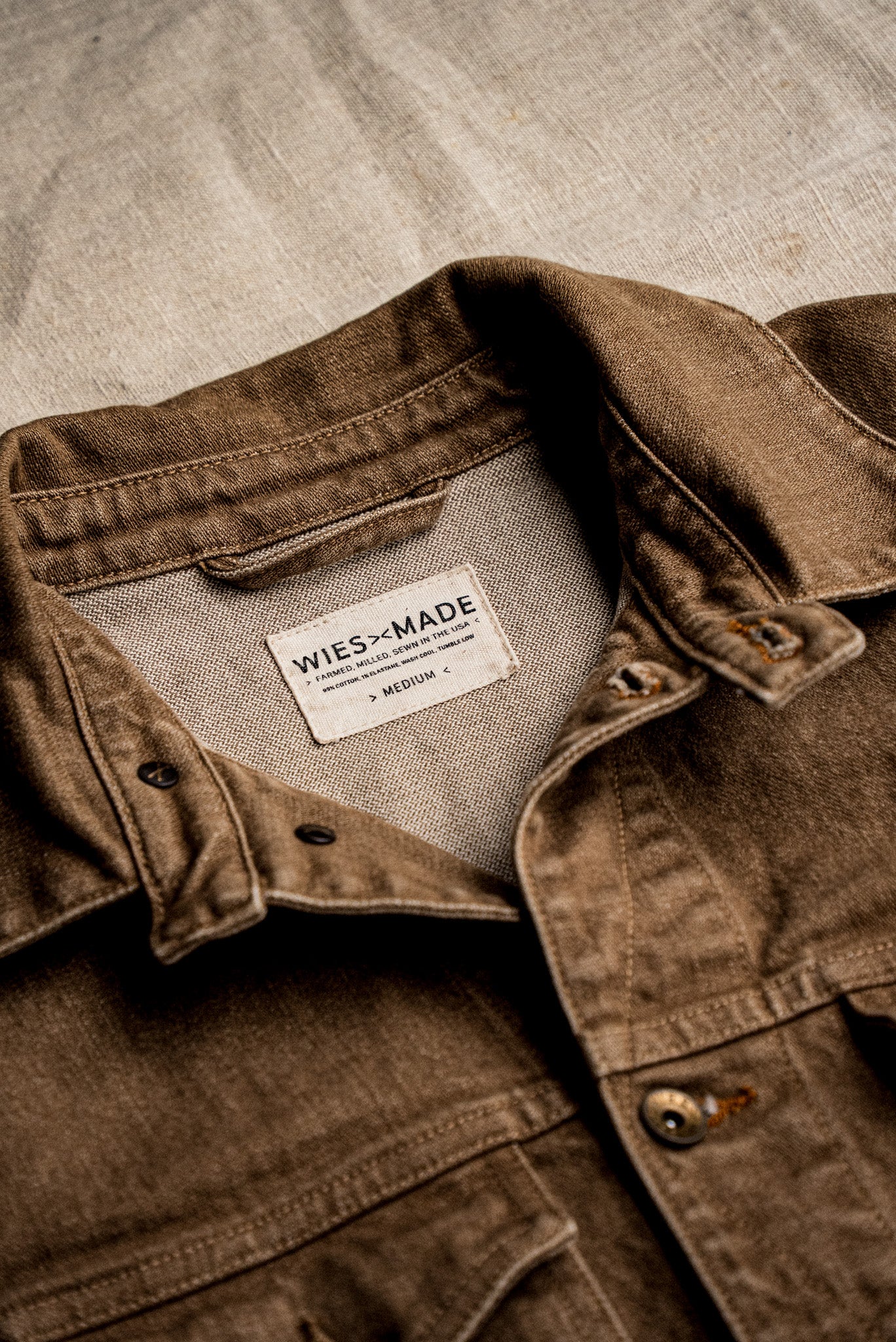 Artcher Jacket | 14oz Broken Twill Denim Wheat