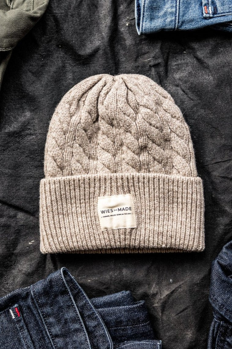 Wool Beanie 100% American Made Natural WiesMade