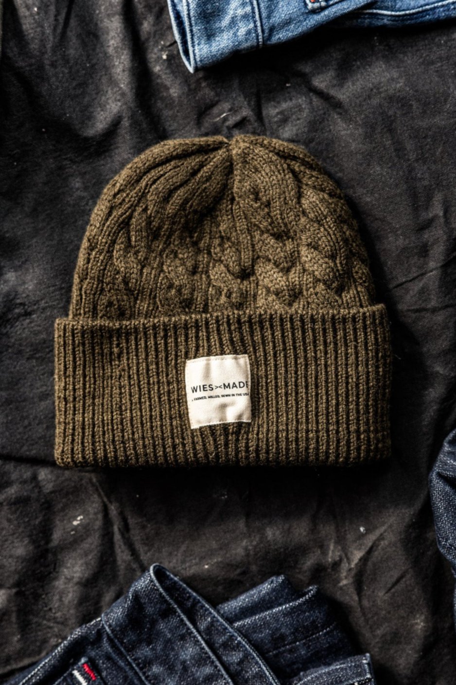 Wool Beanie | 100% American Made - Olive