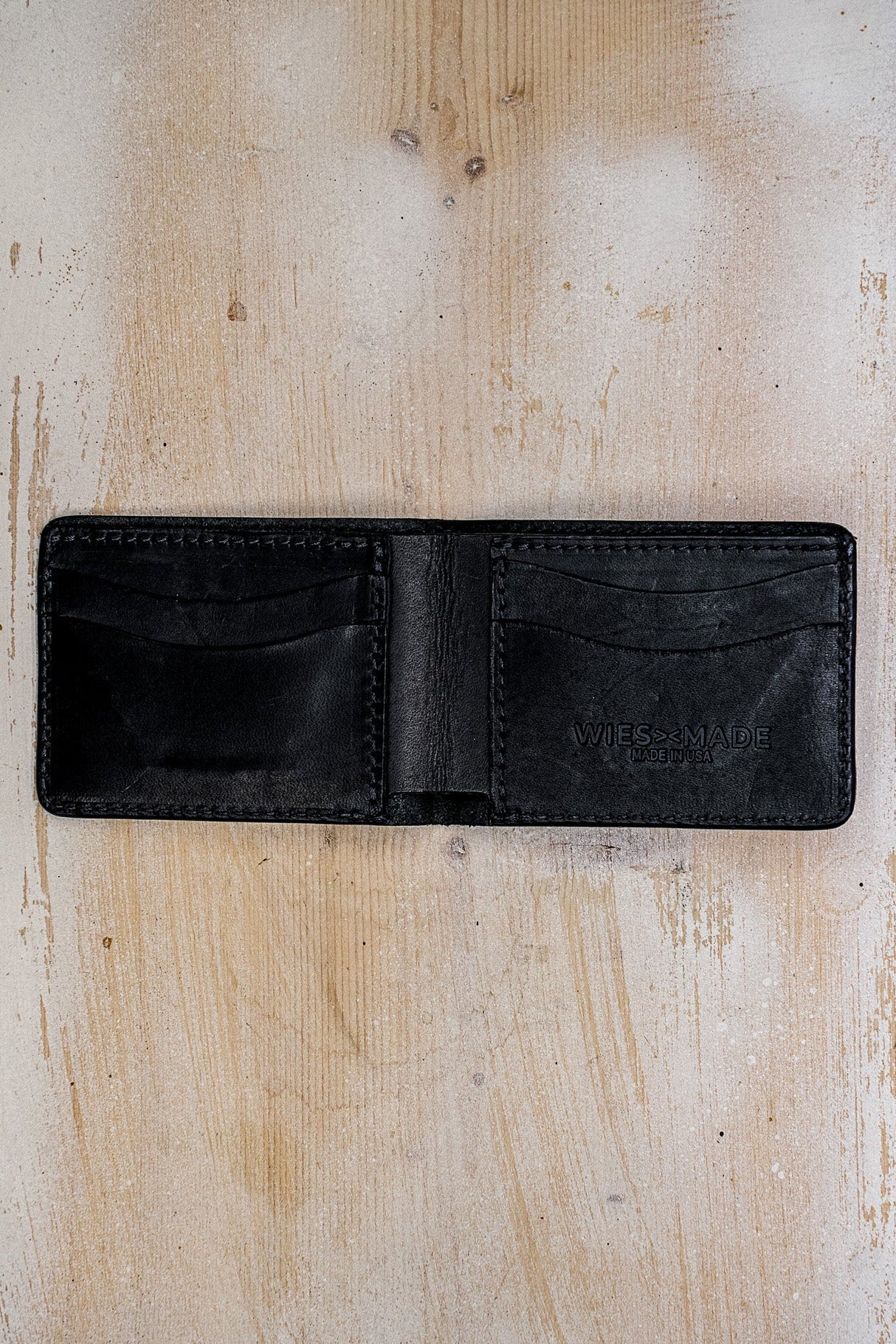 Bi-Fold Wallet Black | Horween Leather