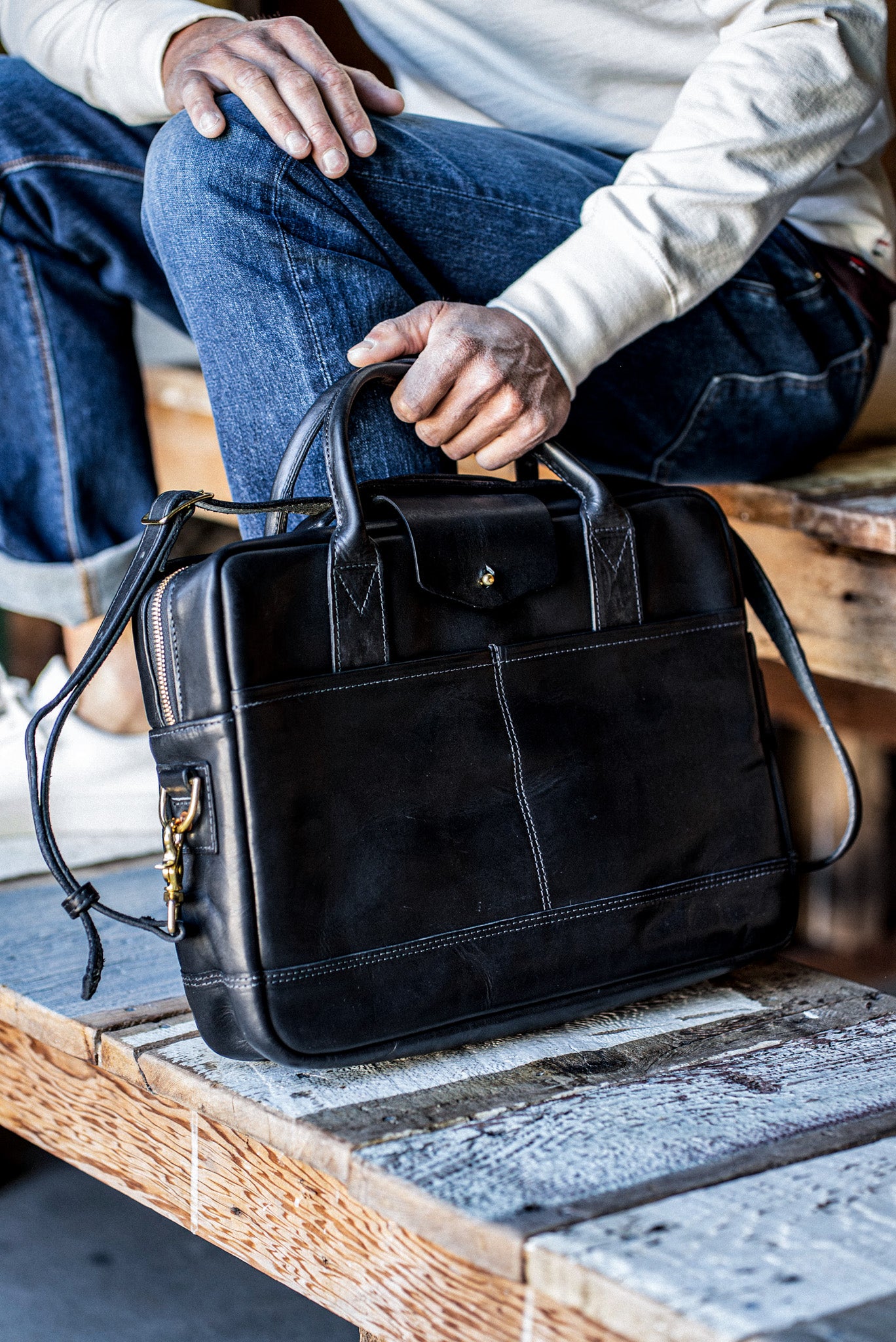 Brief Black | Horween Leather