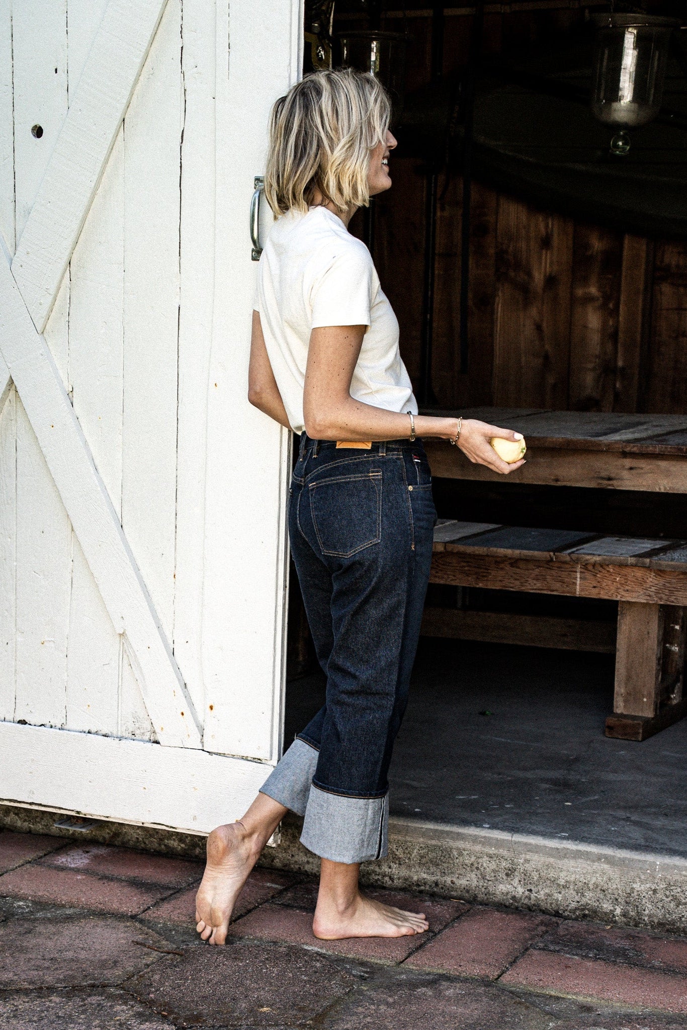 Jackie Fit Jean | Ocean Wash Mid Rise Wide Leg