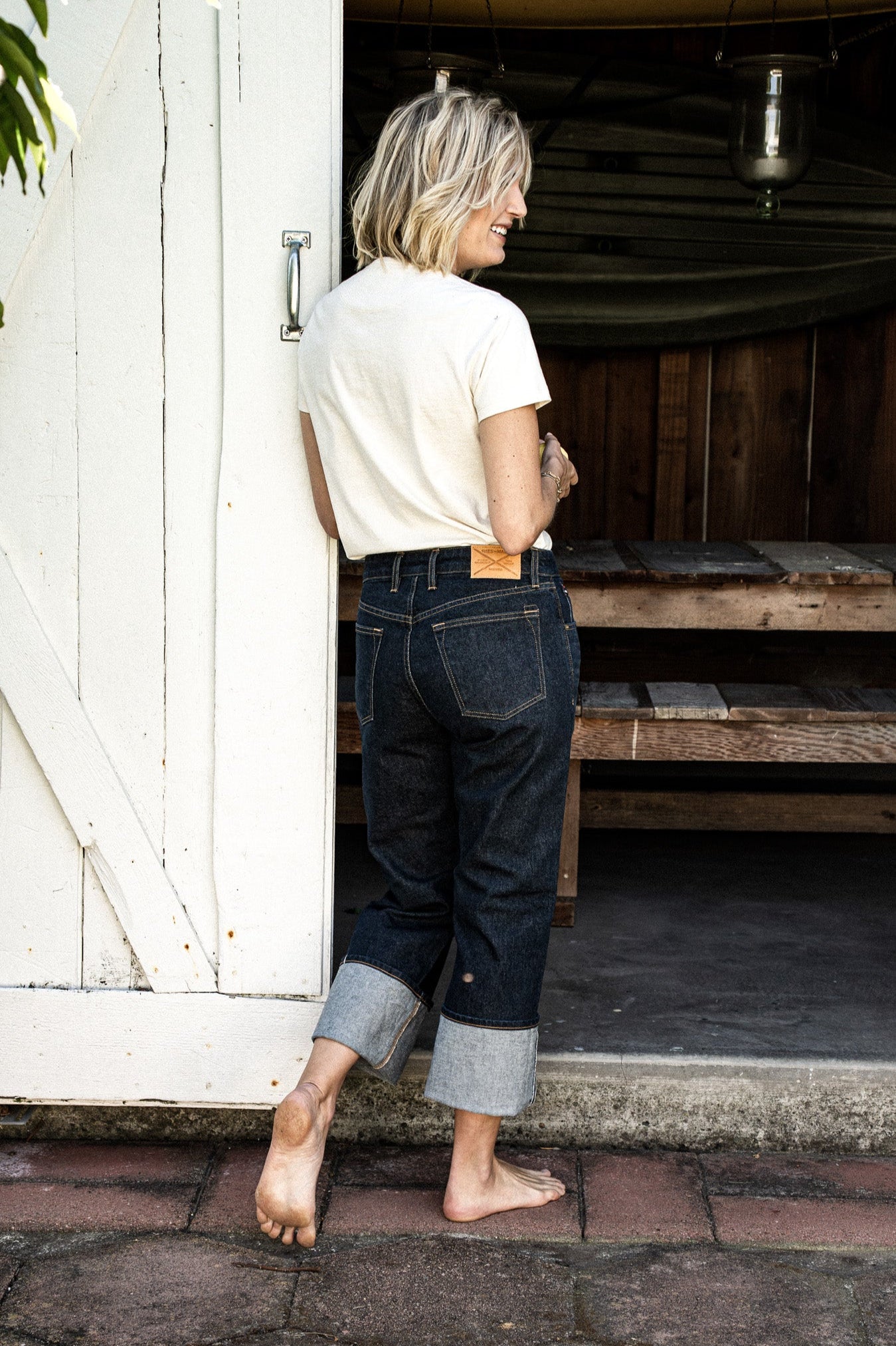 Jackie Fit Jean | Ocean Wash Mid Rise Wide Leg