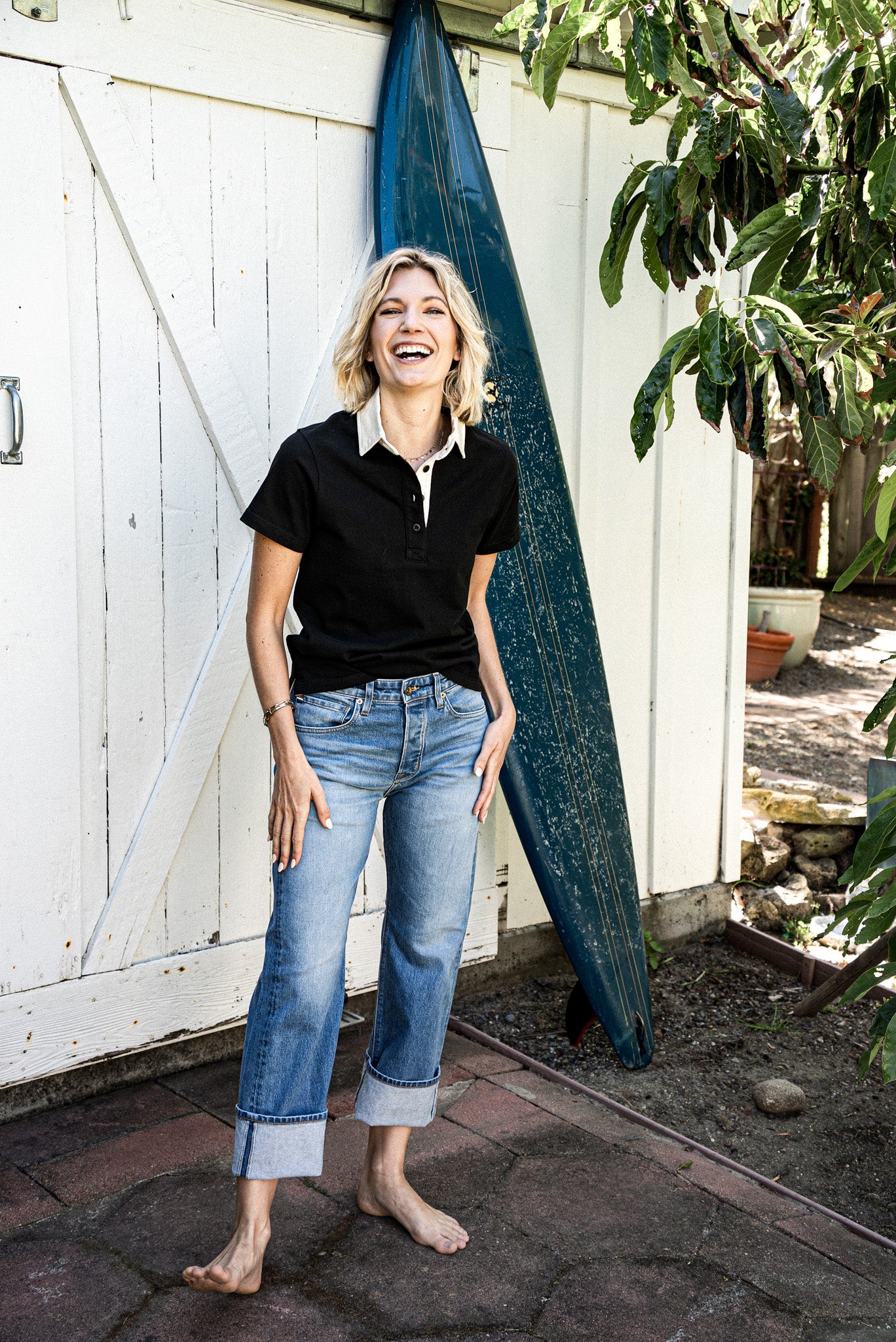 Jackie Fit Jean | Salt Wash Mid Rise Wide Leg