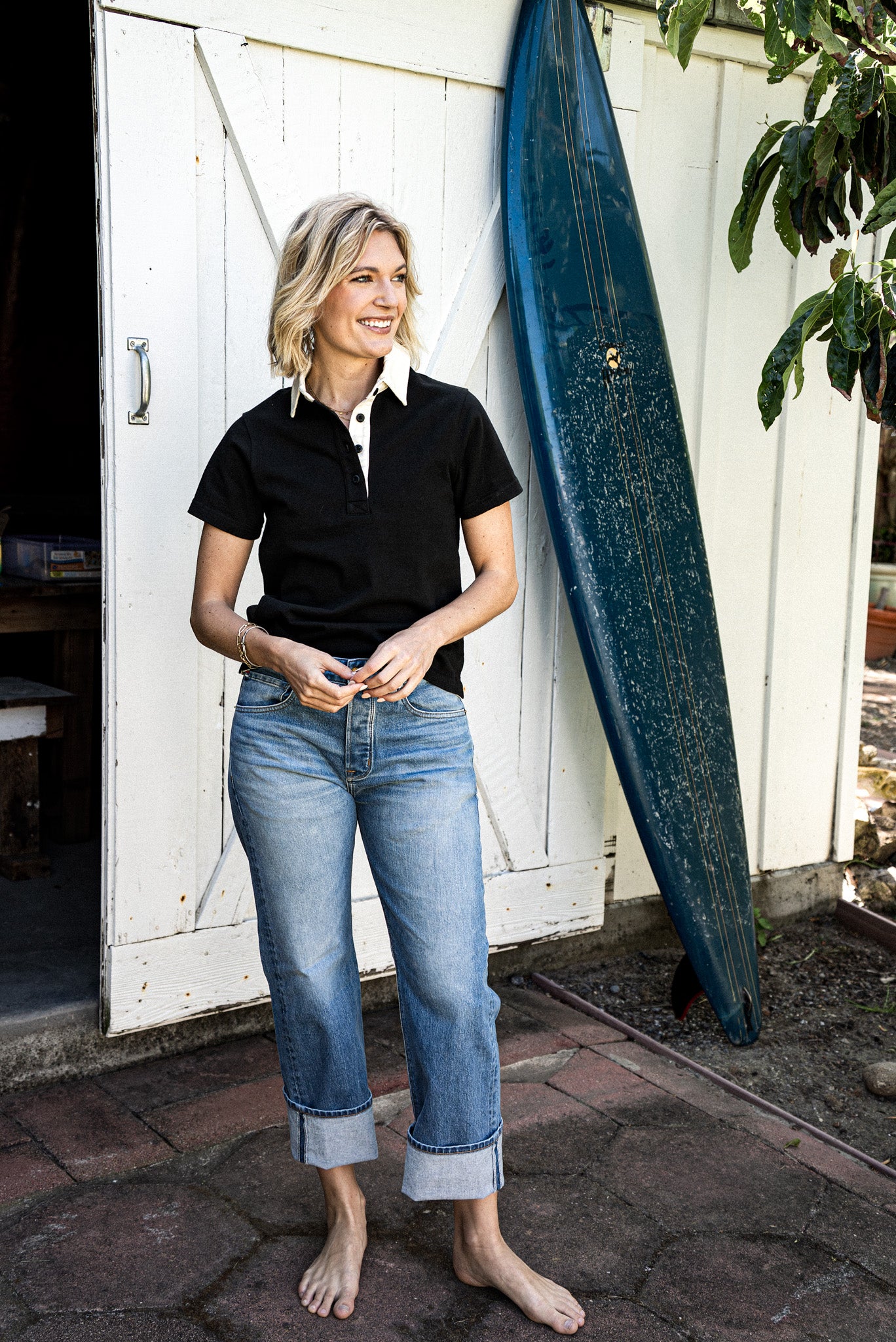 Jackie Fit Jean | Salt Wash Mid Rise Wide Leg