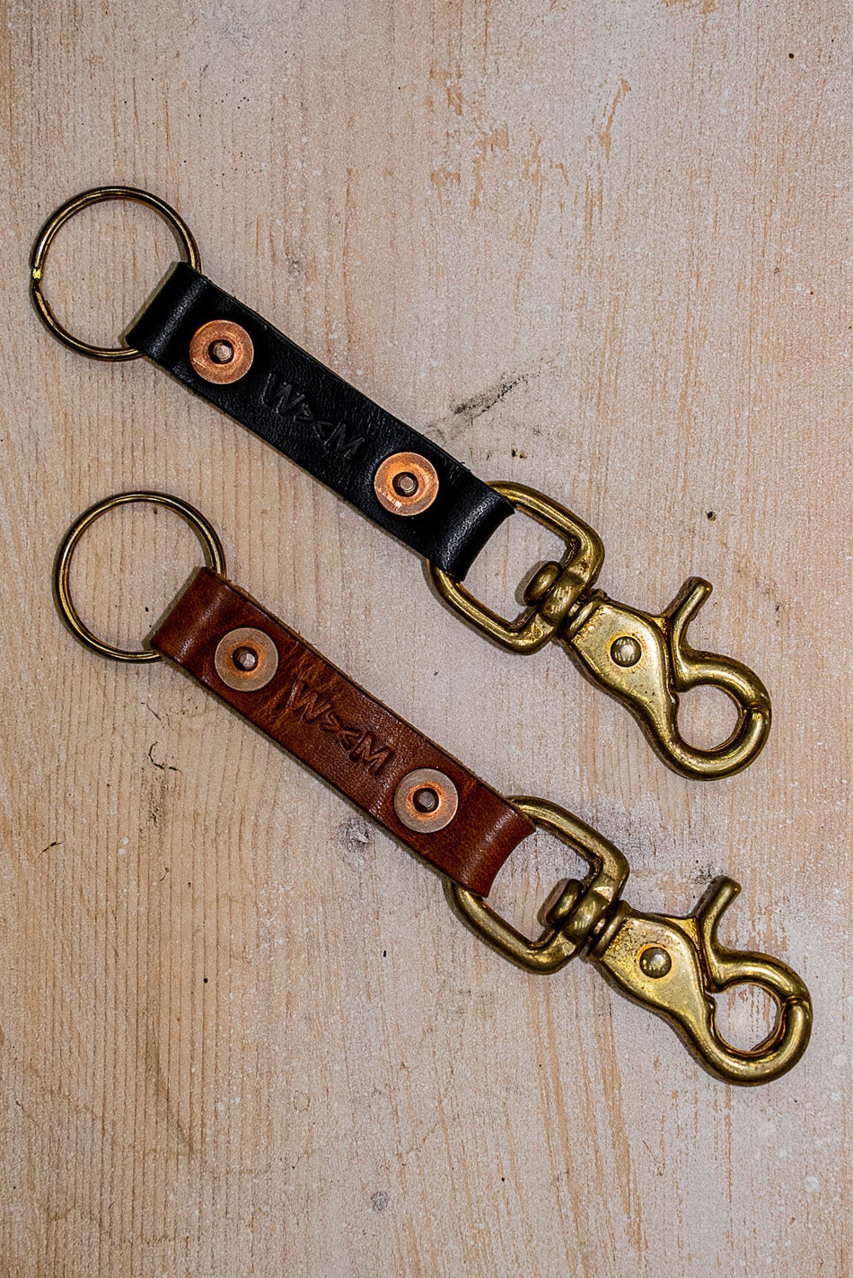 Key Clip Black | Horween Leather