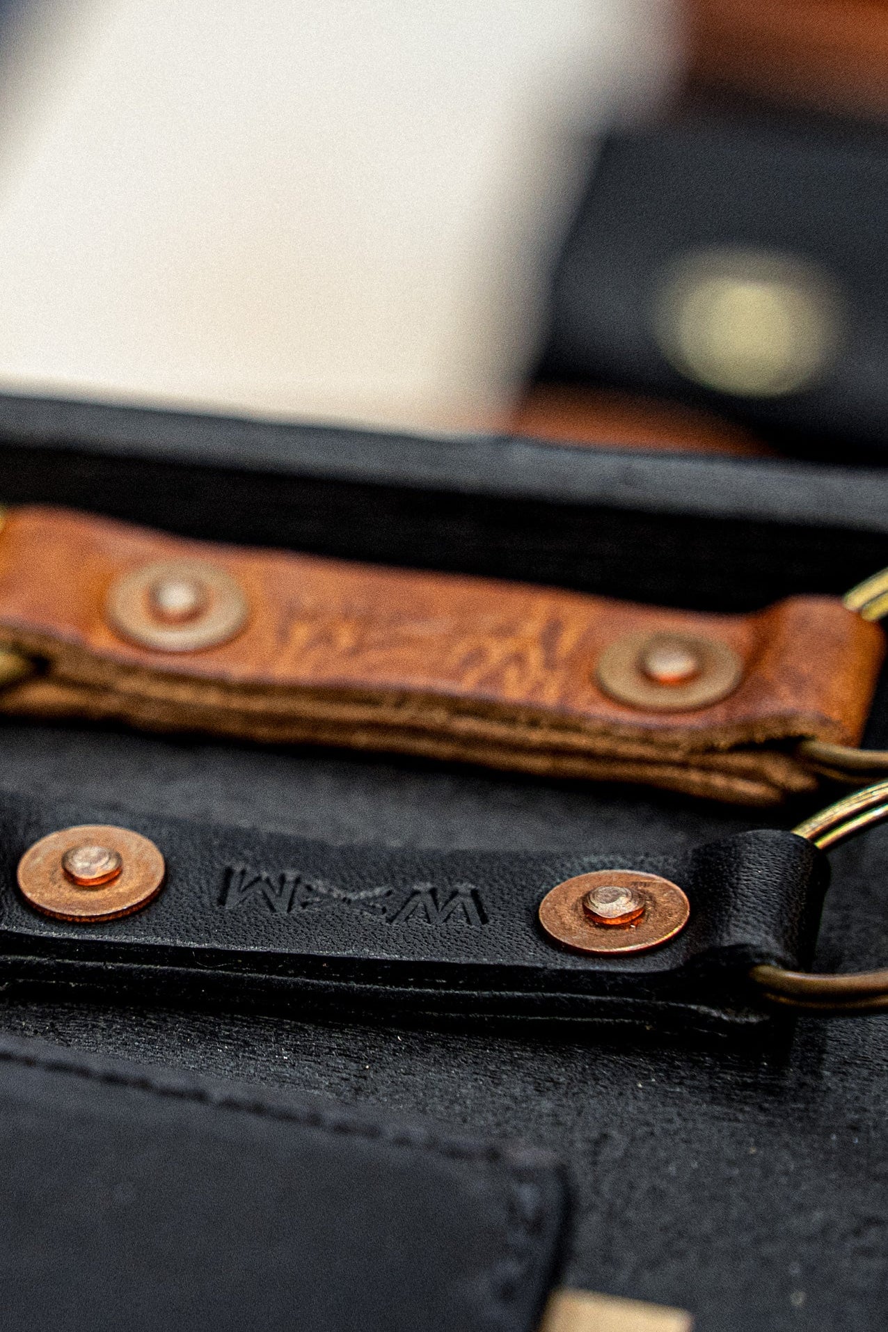 Key Clip Black | Horween Leather