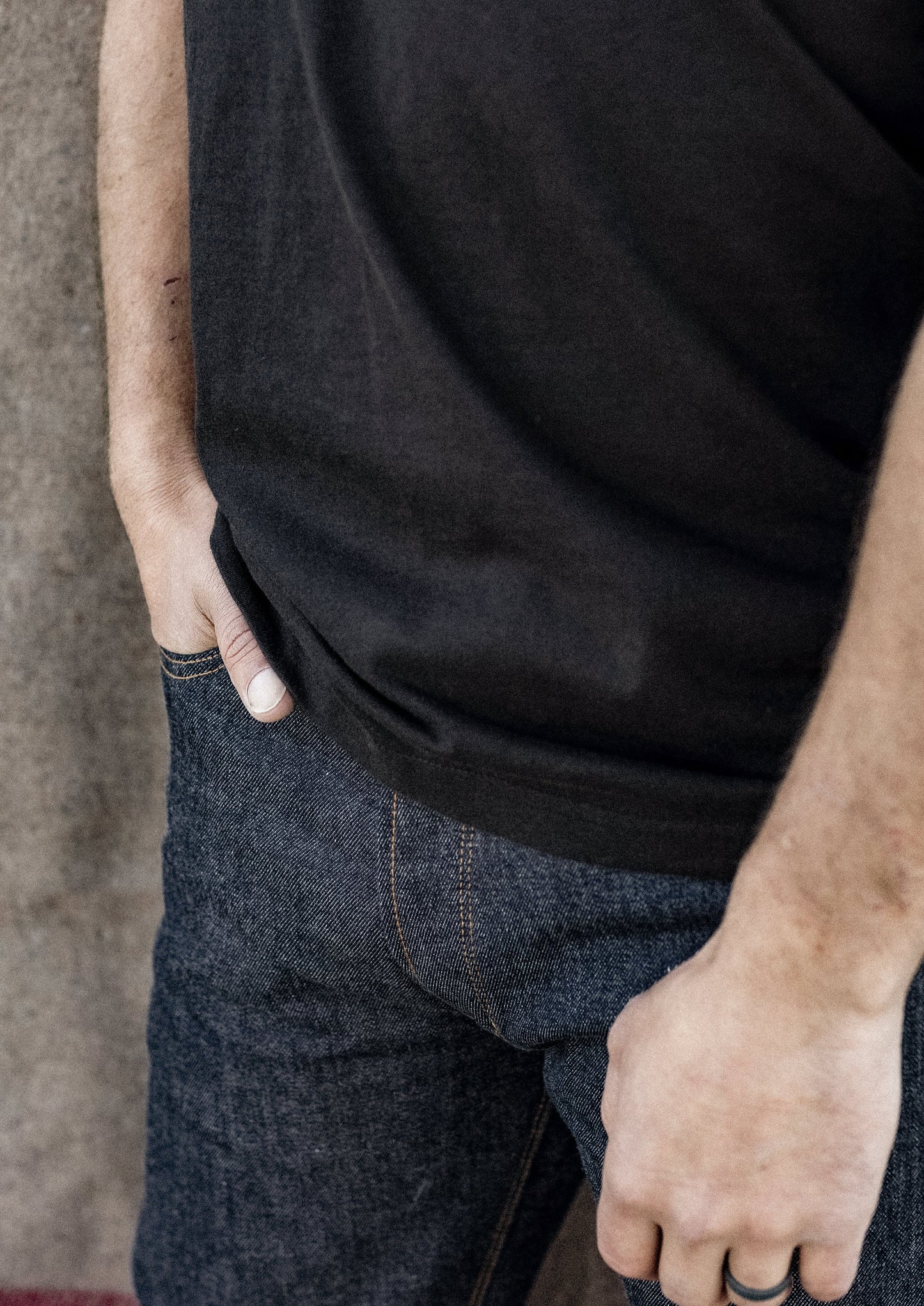 Men's Bolinas Heavyweight Tee | 8oz American Made 100% Cotton - Basalt