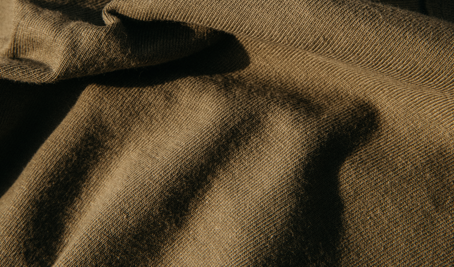 Men's Bolinas Heavyweight Tee | 8oz American Made 100% Cotton - Olive