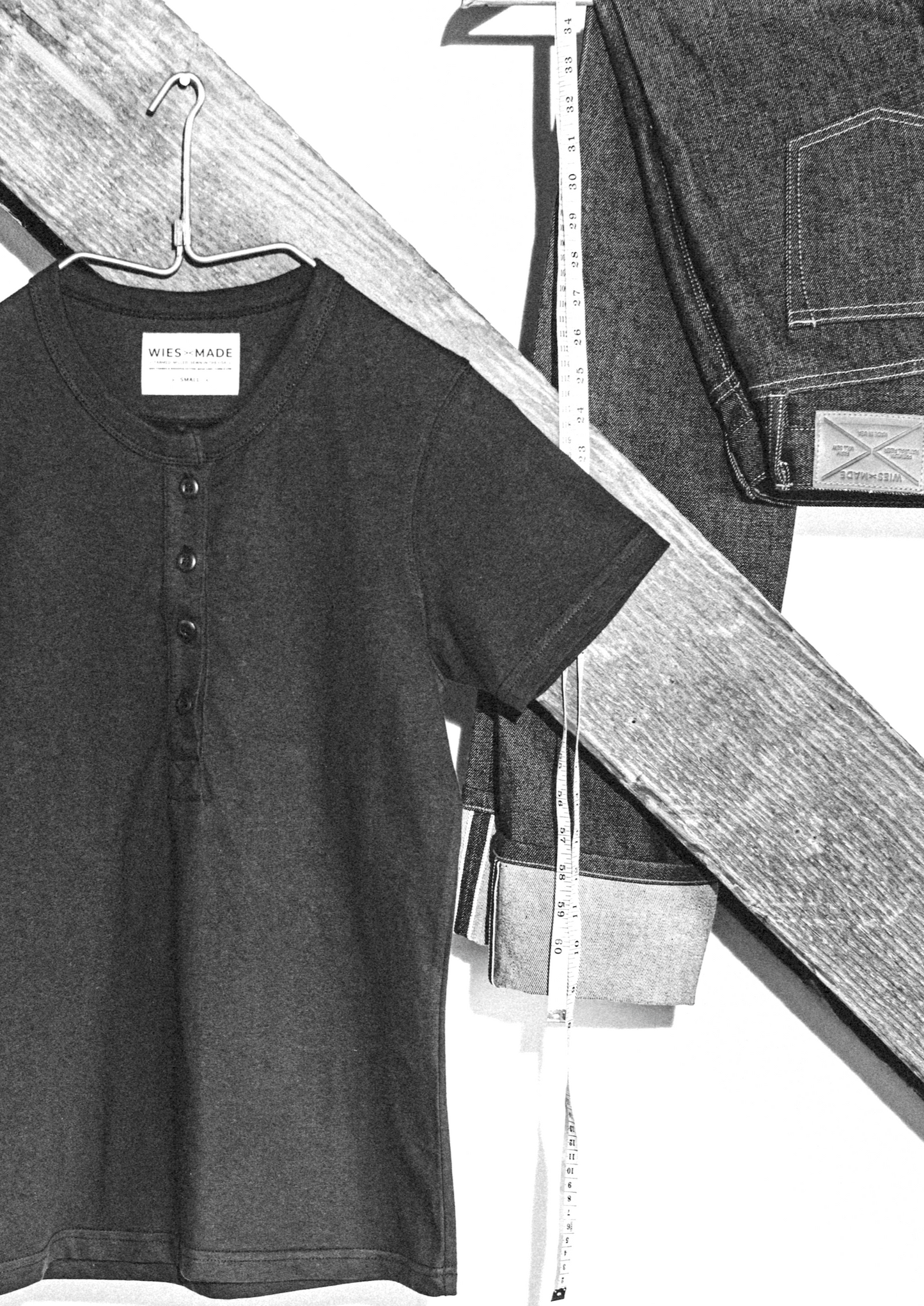 Men's Reyes Heavyweight Henley | 8oz 100% American Made Cotton - Polar