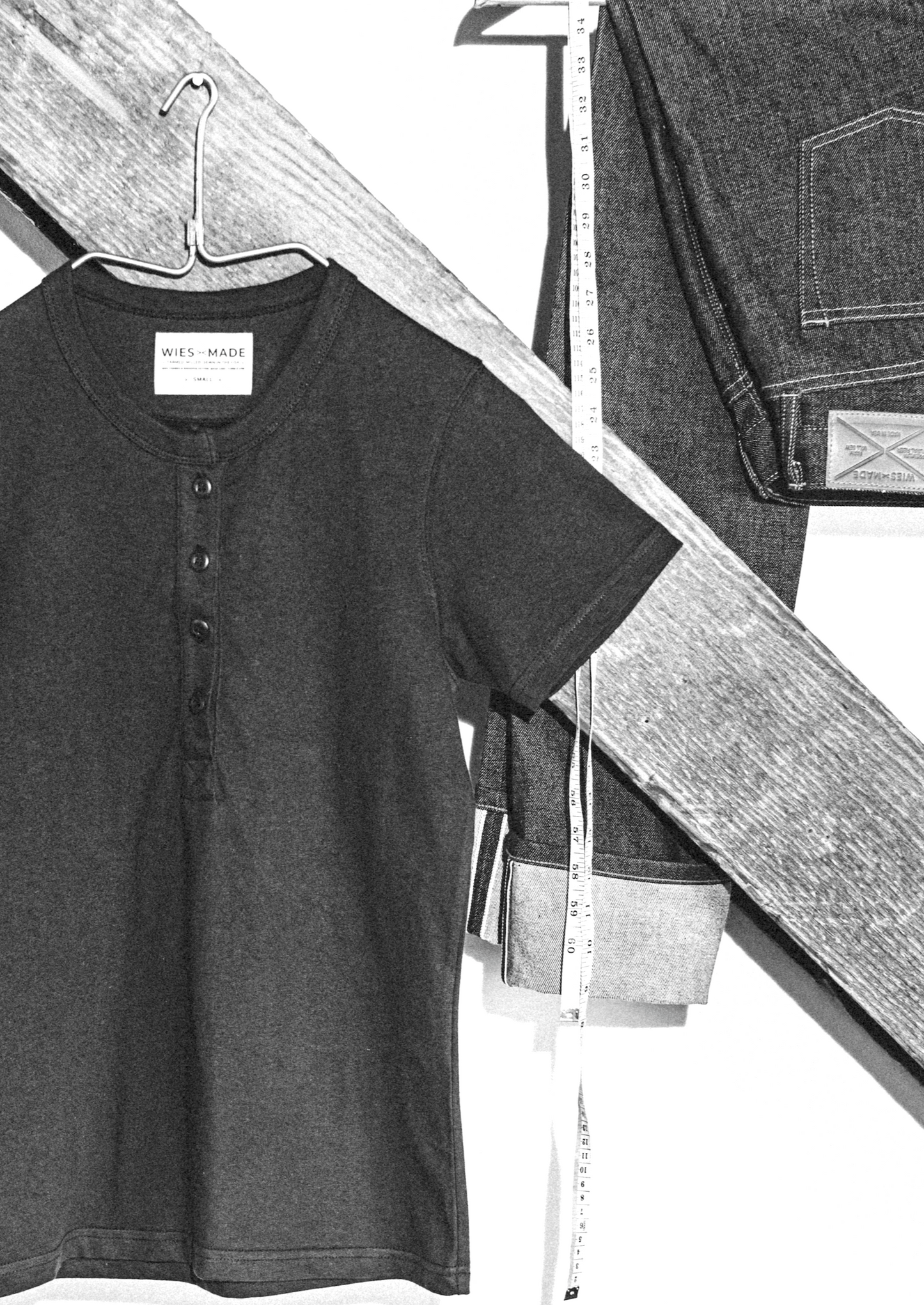 Men's Reyes Heavyweight Henley | 8oz 100% American Made Cotton - Olive