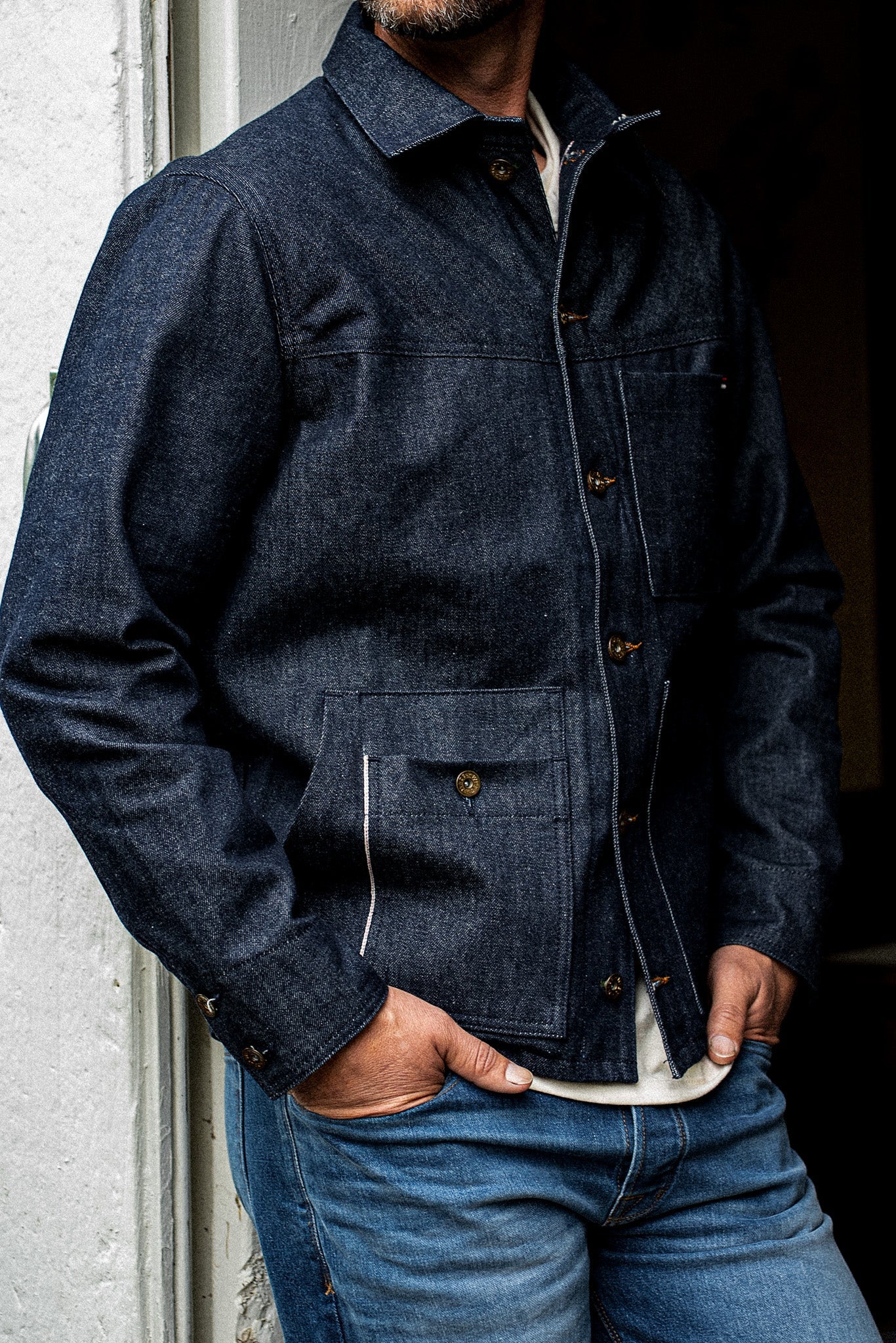 Men | Nico Chore Coat | Selvedge - Indigo – WiesMade