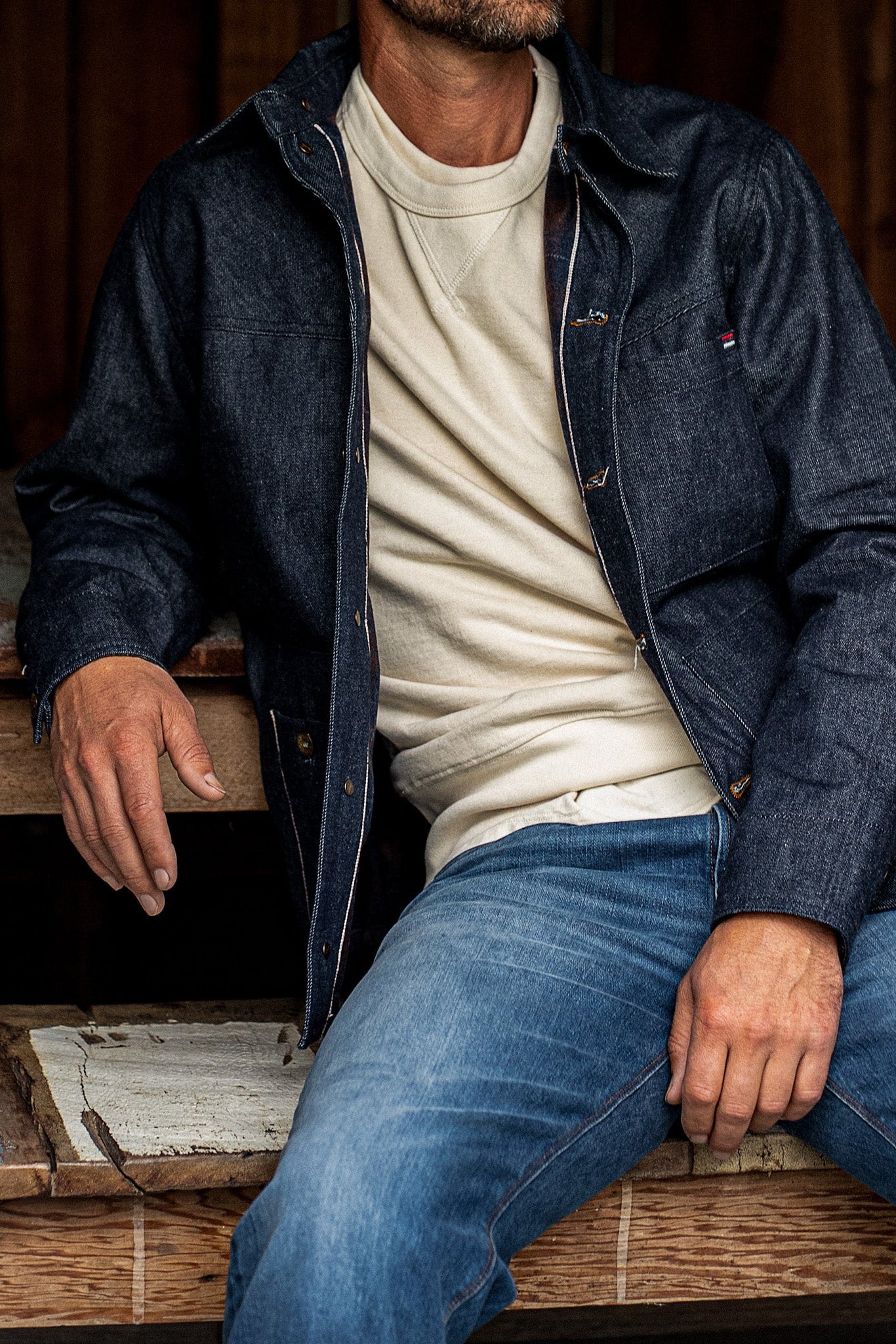 Men's Nico Chore Coat | Selvedge - Indigo