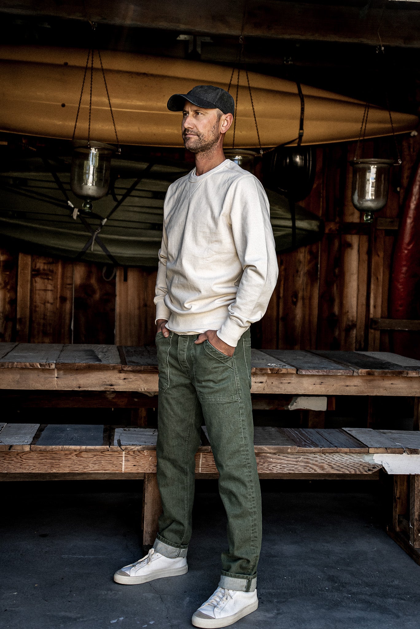 Scout Jean | Denim Military Pant - Olive