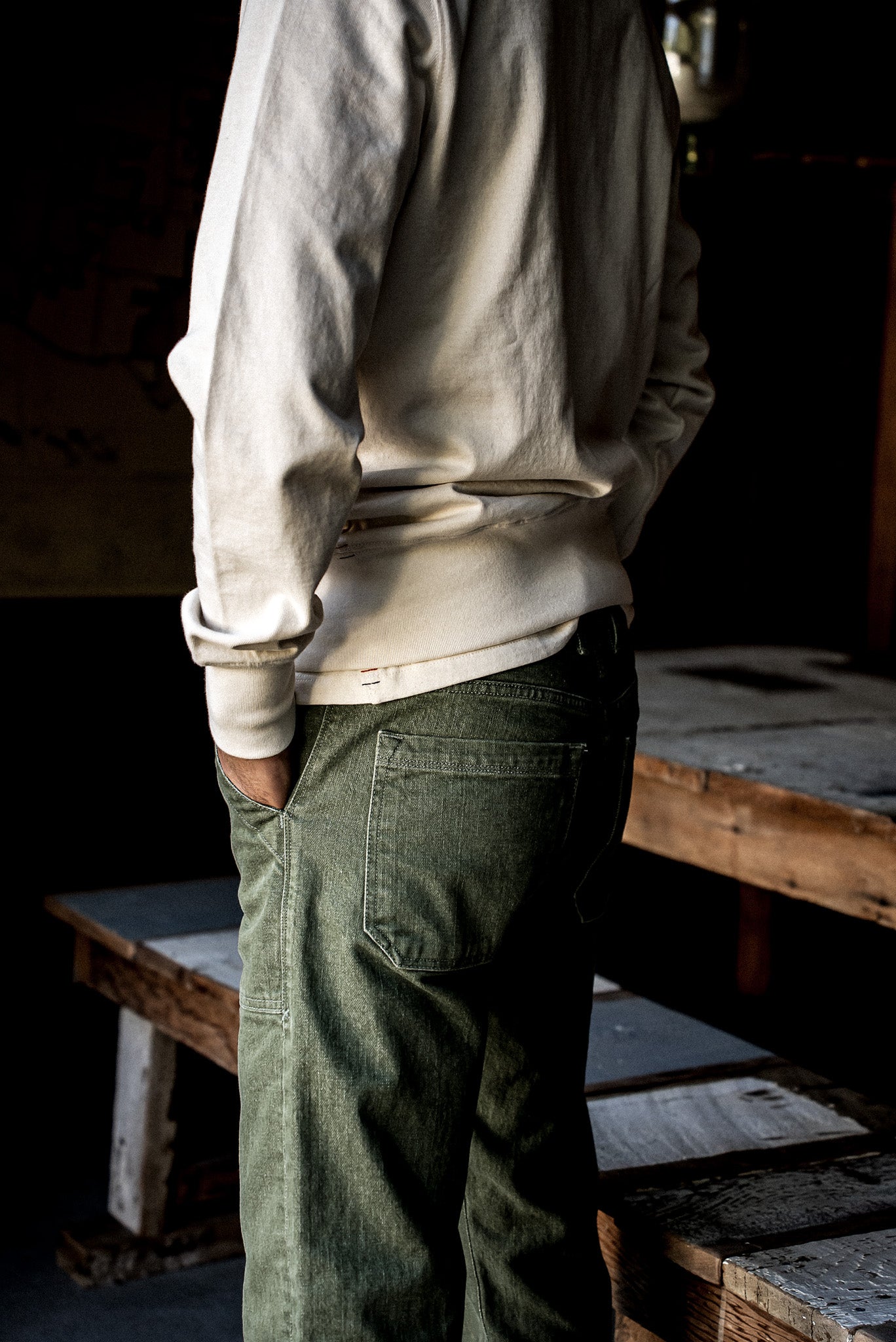 Scout Jean | Denim Military Pant - Olive