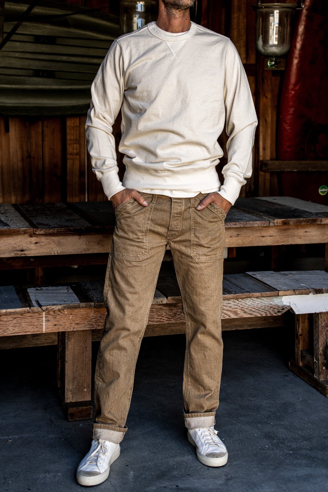 Scout Jean | Denim Military Pant - Wheat