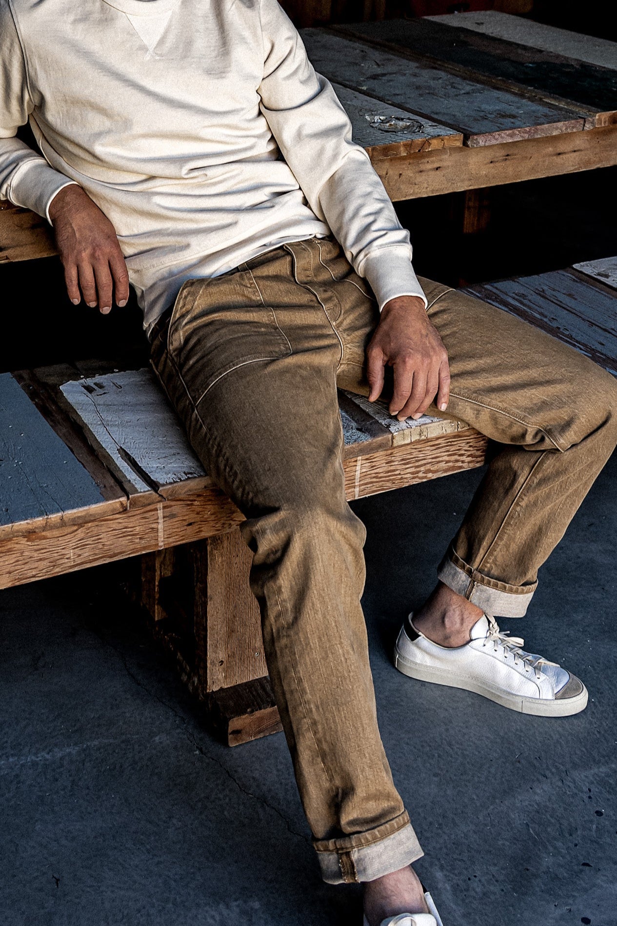 Scout Jean | Denim Military Pant - Wheat