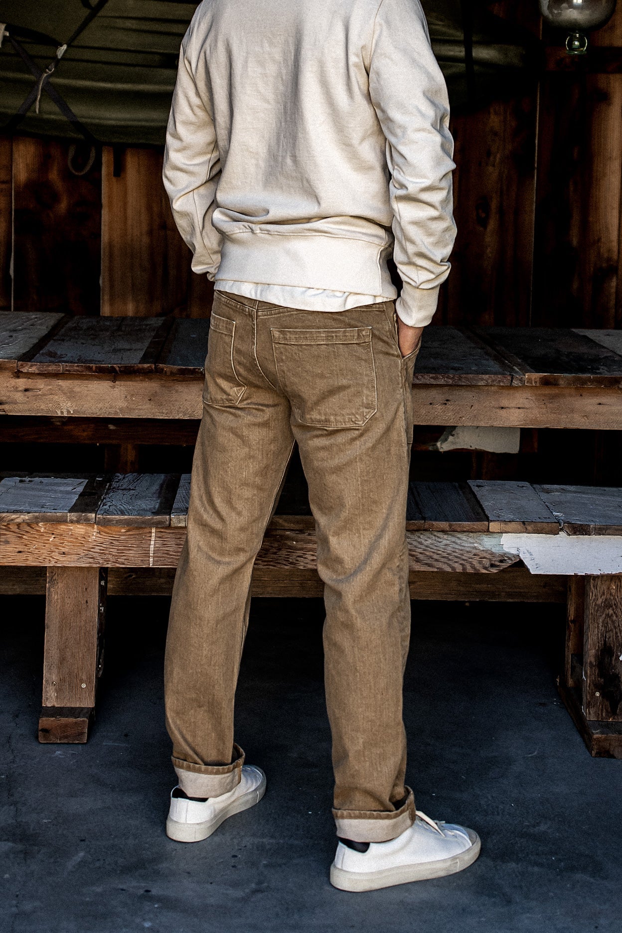 Scout Jean | Denim Military Pant - Wheat