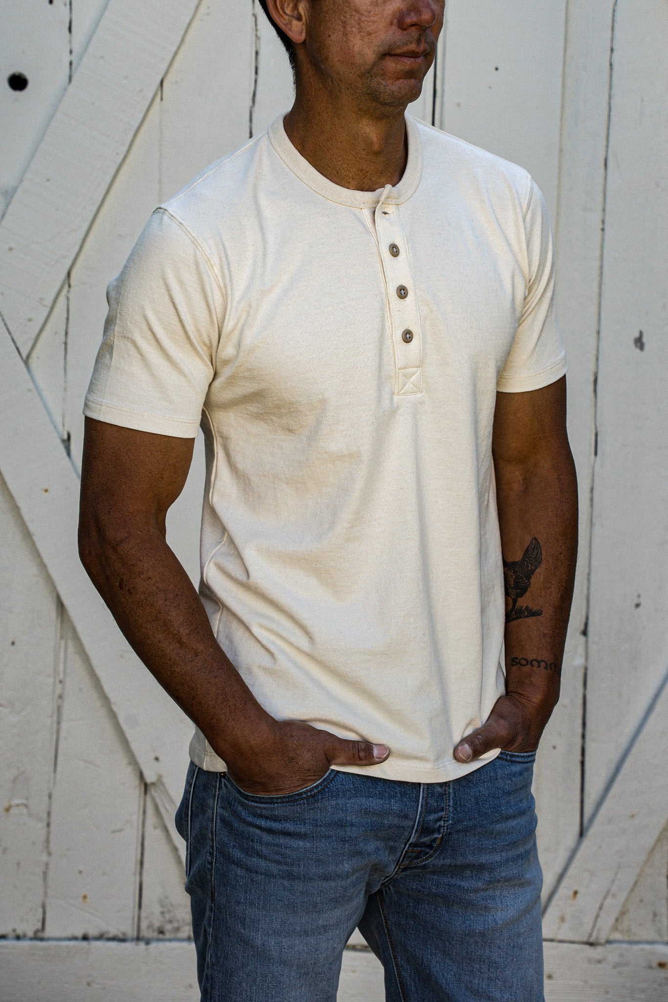 Reyes Henley | Heavyweight 8oz 100% Cotton