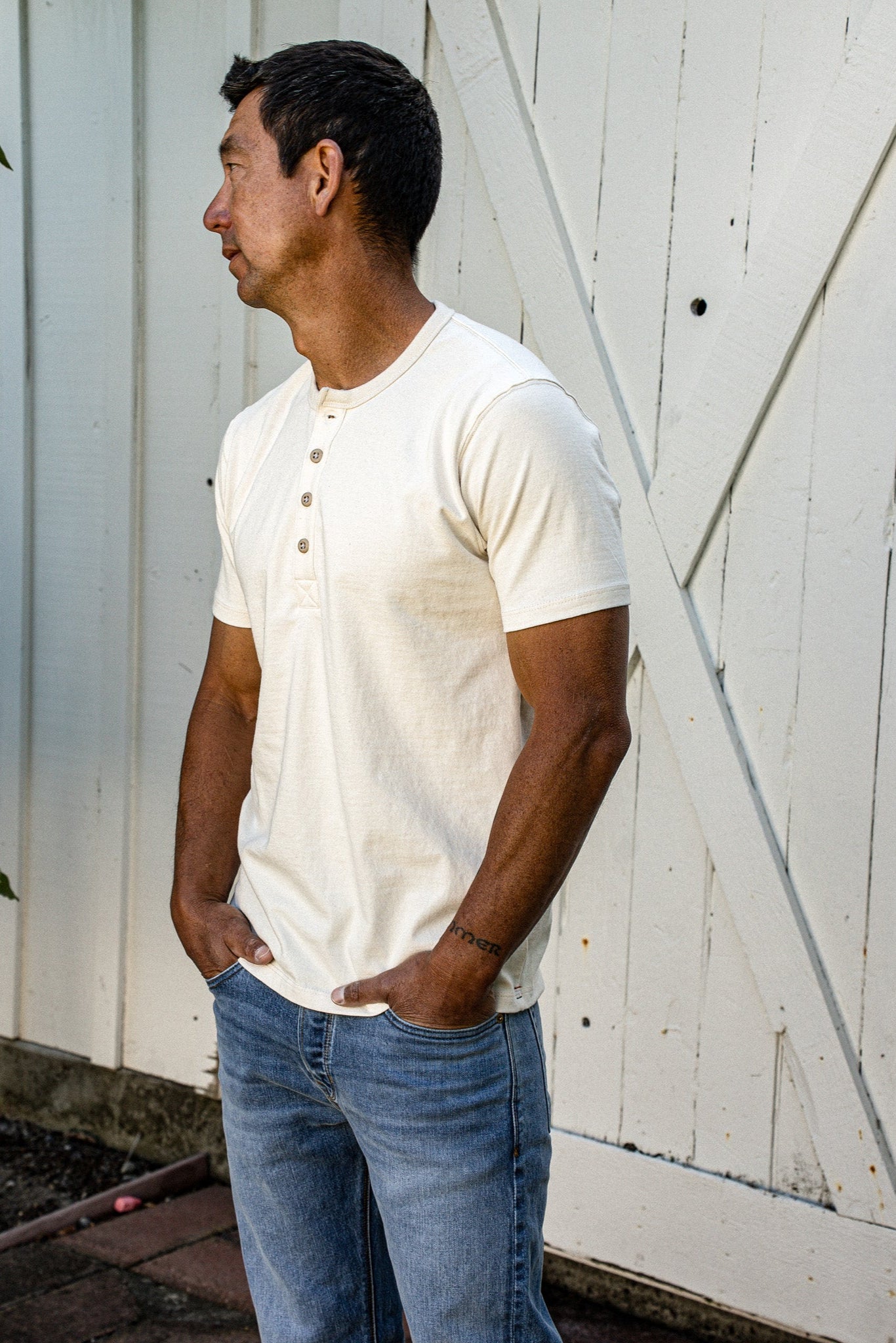 Reyes Henley | Heavyweight 8oz 100% Cotton