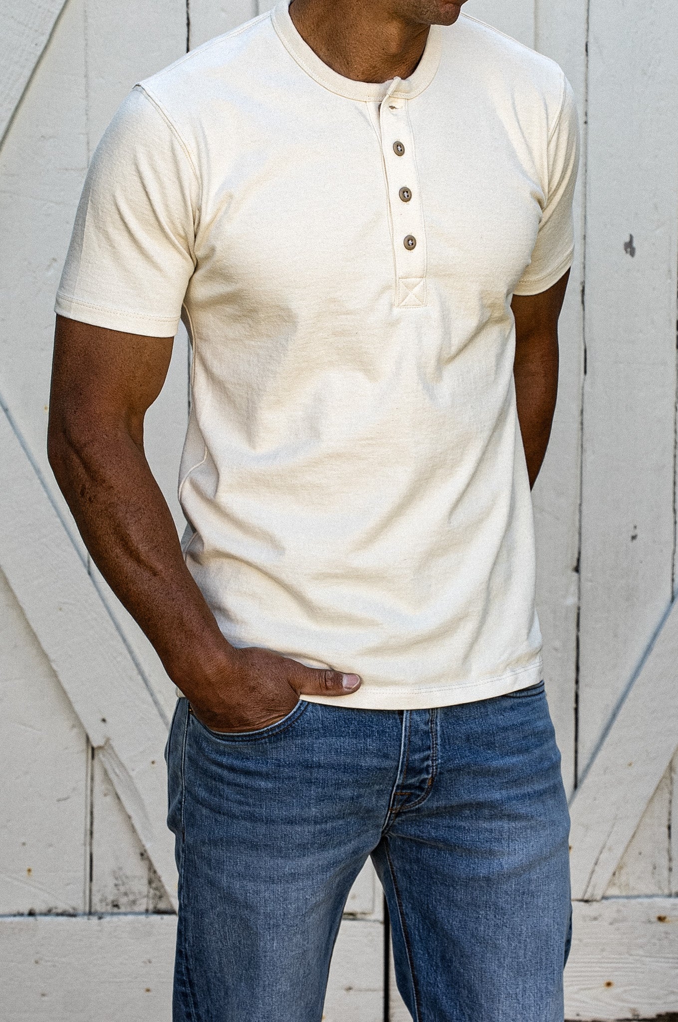 Reyes Henley | Heavyweight 8oz 100% Cotton