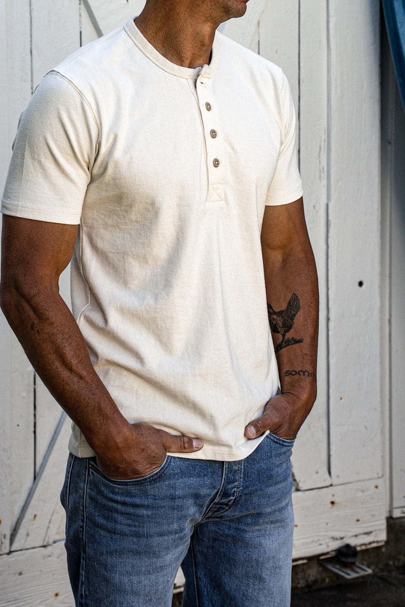 Reyes Henley | Heavyweight 8oz 100% Cotton