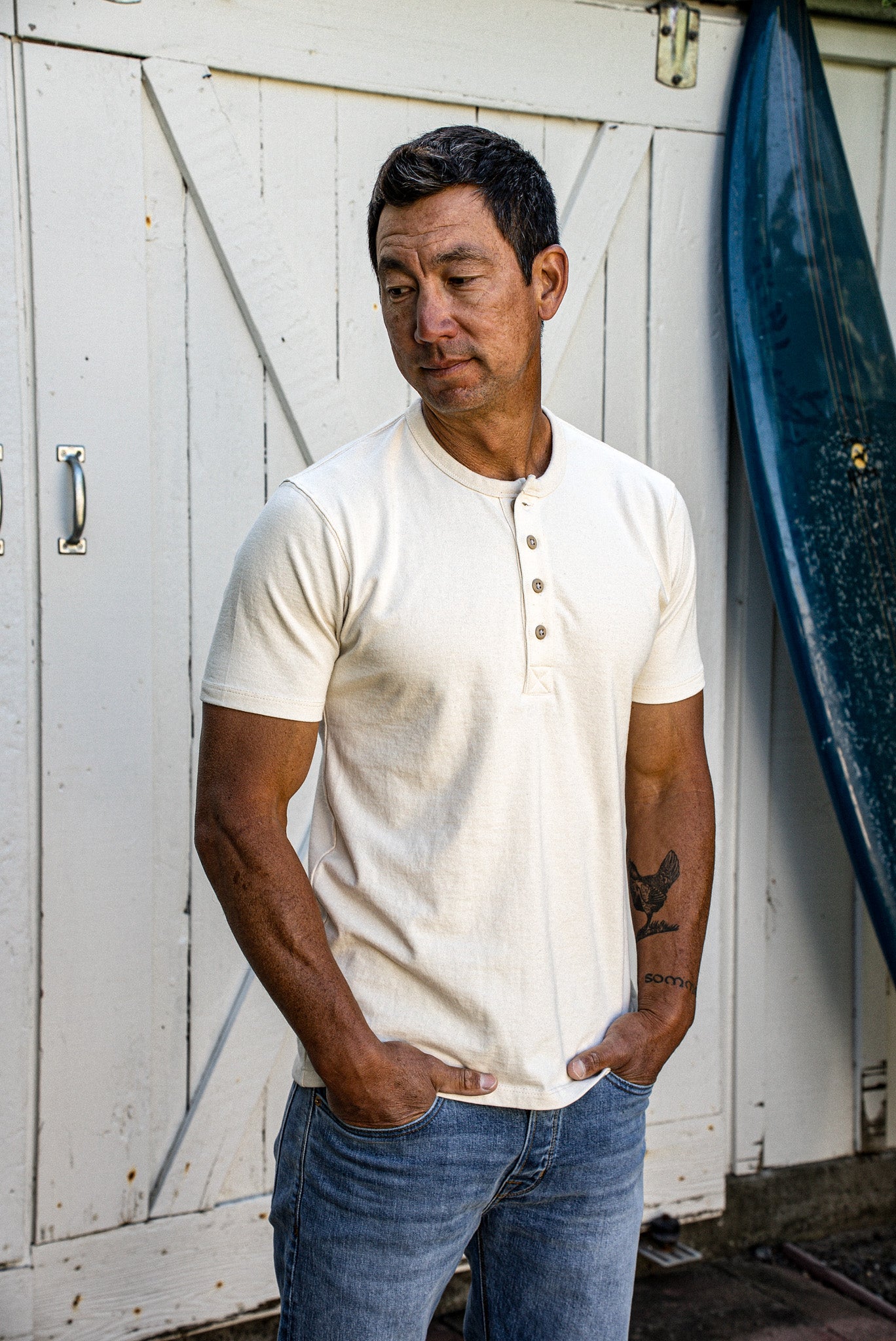 Reyes Henley | Heavyweight 8oz 100% Cotton
