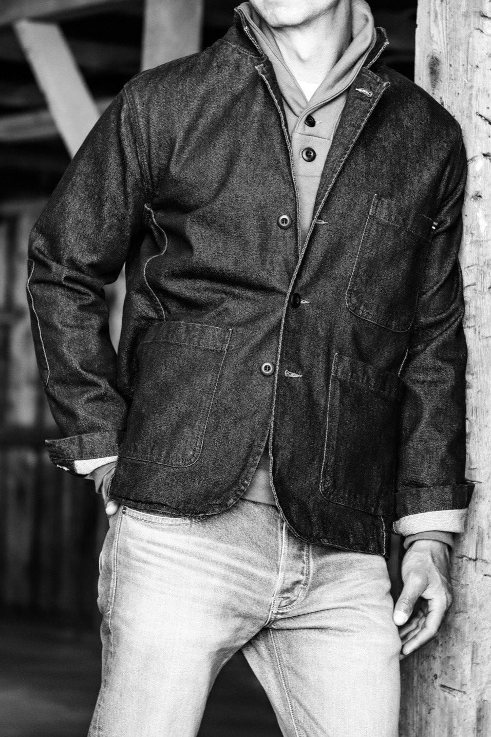 Men's Scout Blazer | Denim Chore Jacket - Ocean