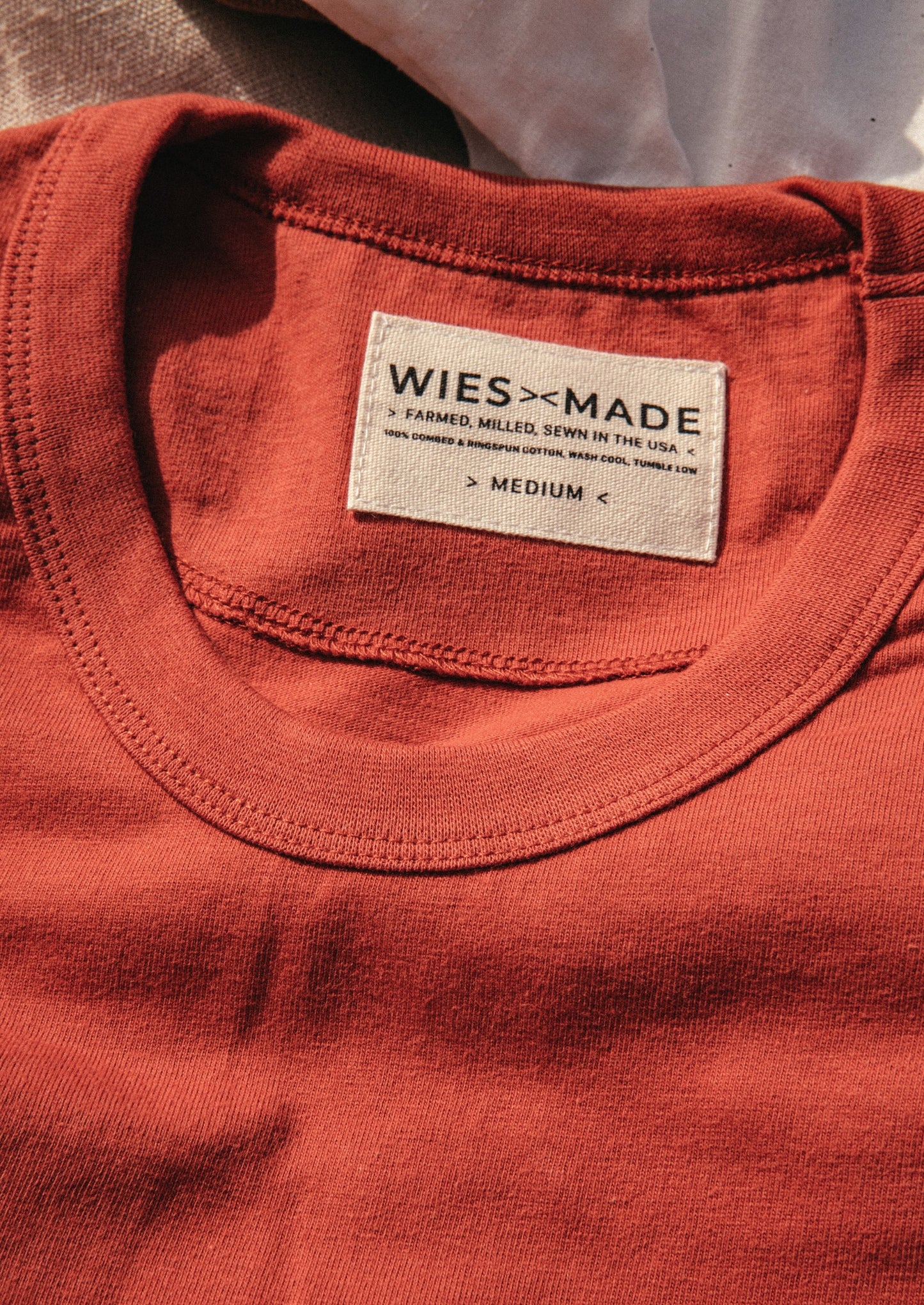 Men's Bolinas Heavyweight Tee | 8oz American Made 100% Cotton - Brick