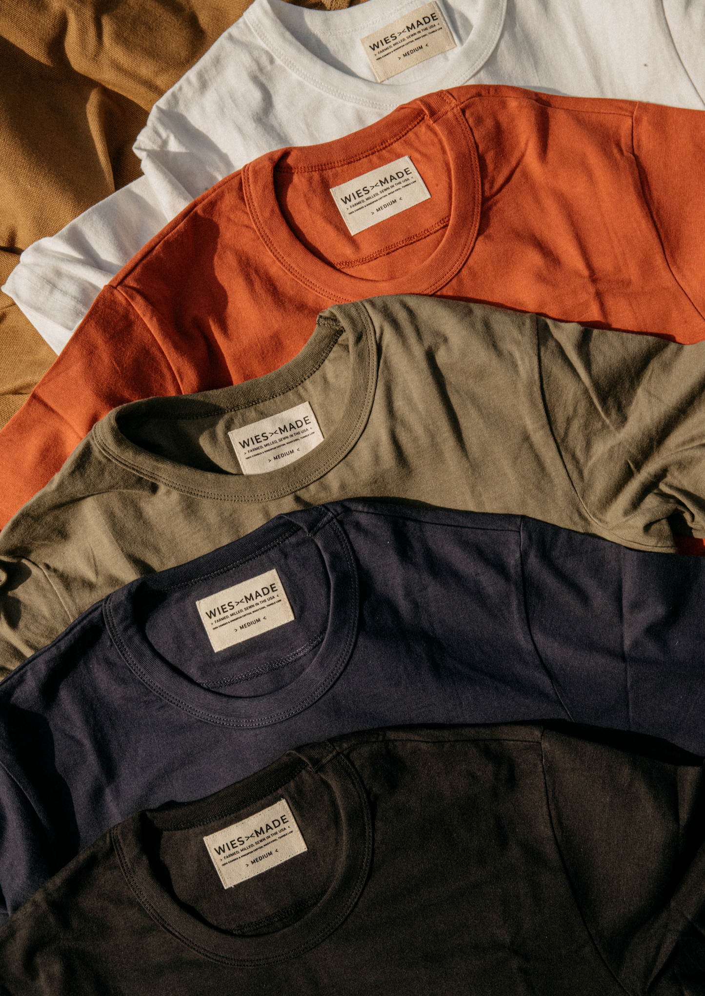 Men's Bolinas Heavyweight Tee | 8oz American Made 100% Cotton - Brick