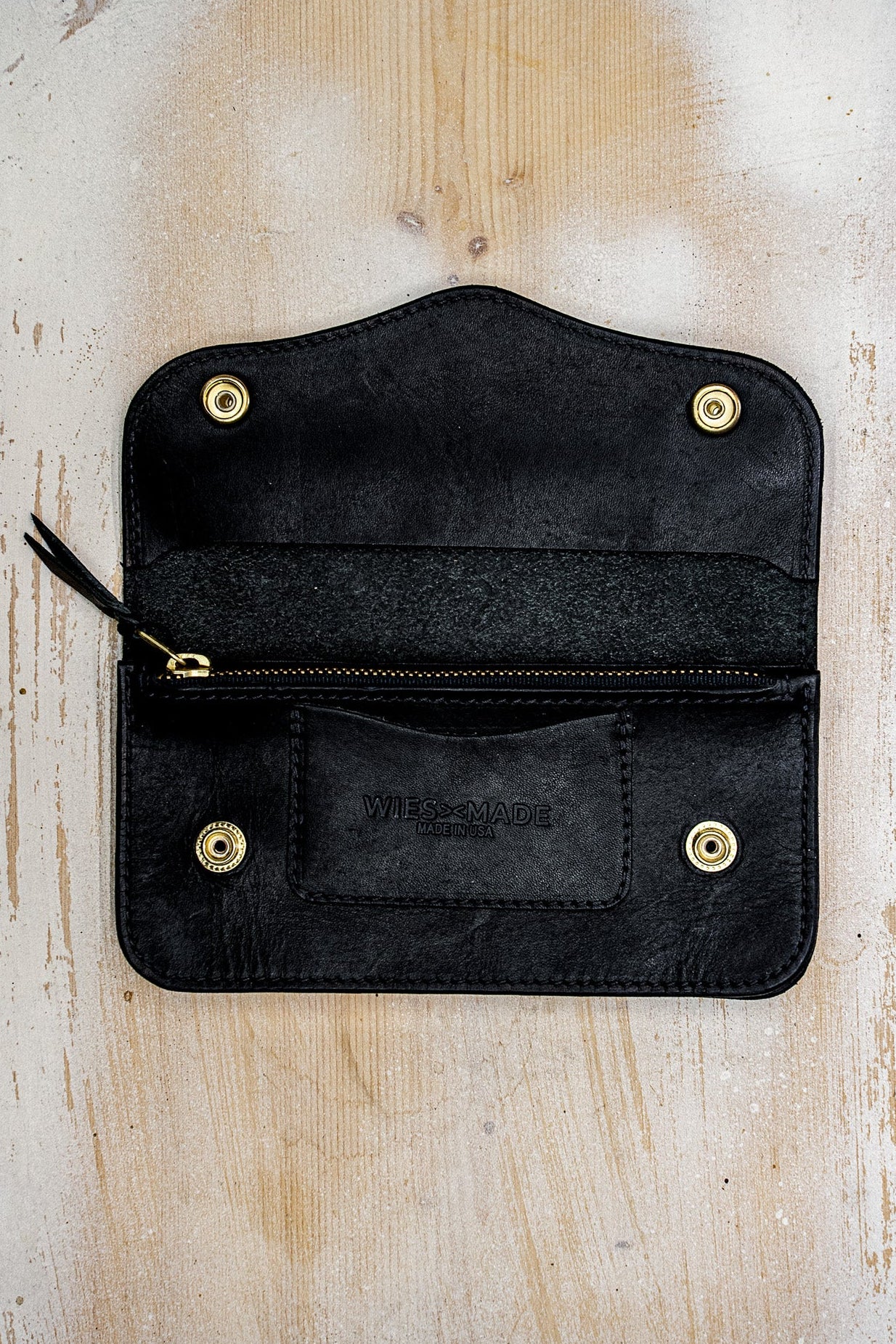 Roper Wallet Black | Horween Leather