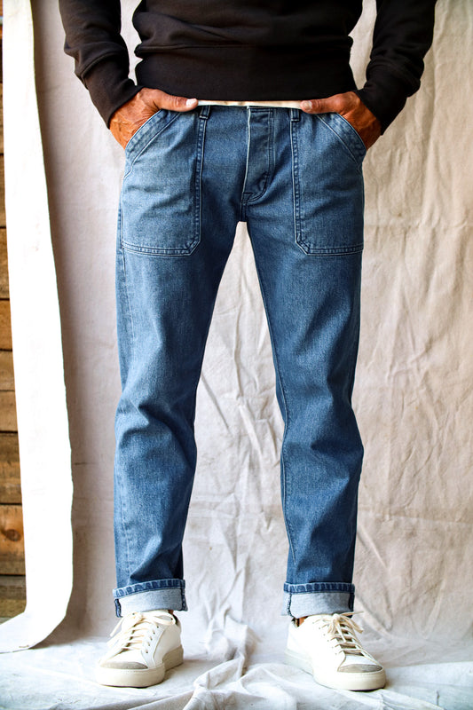 Scout Jean | Denim Military Pant - Salt