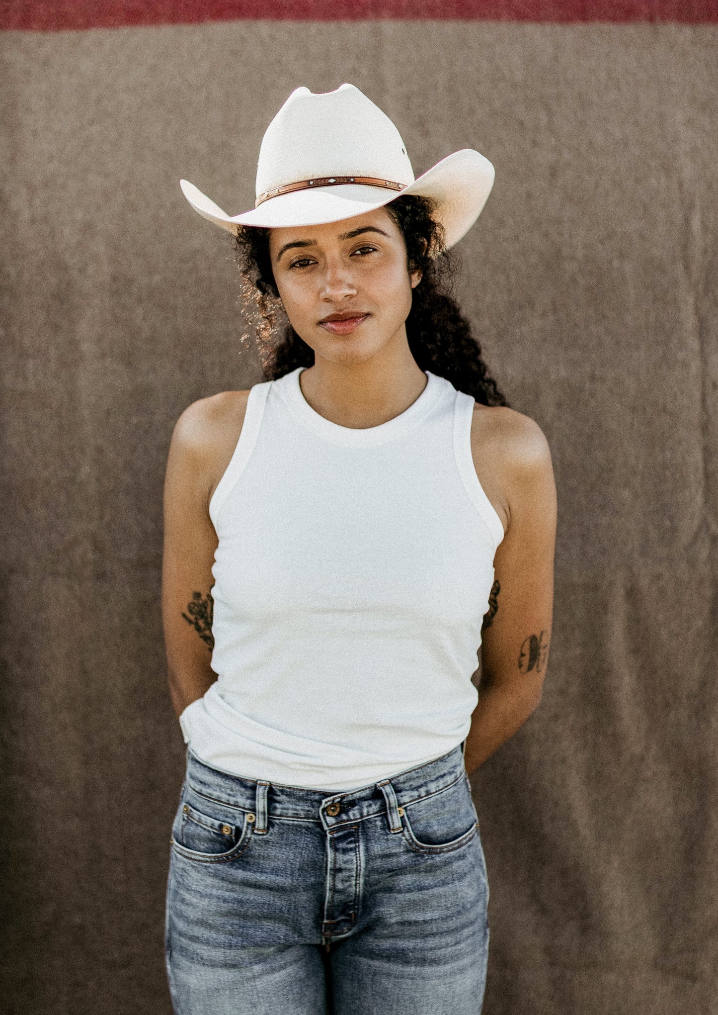 Women's Heather Tank in 8oz 100% Natural Cotton - White
