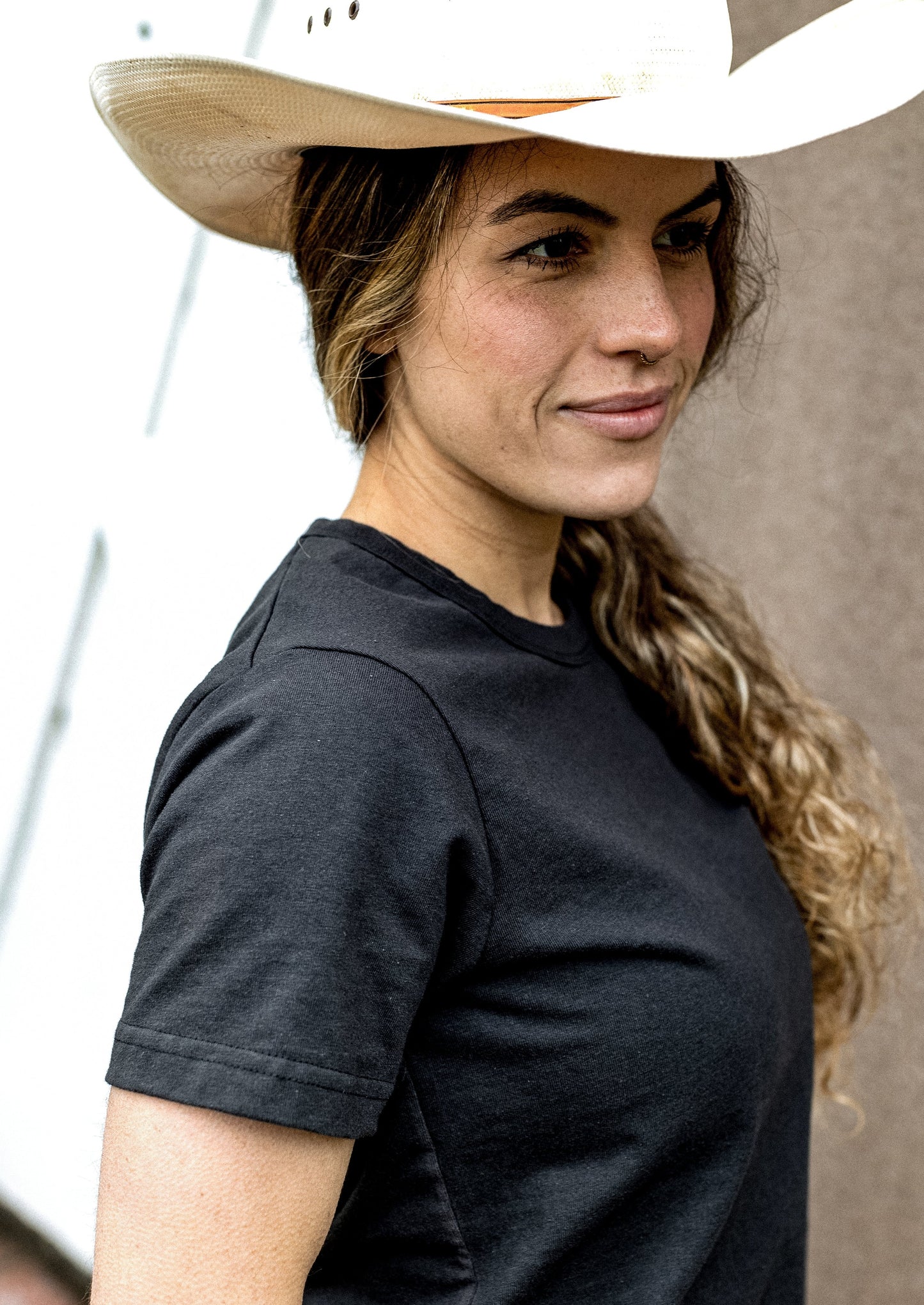 Women's Bolinas Heavyweight Tee | 8oz 100% American Made Cotton - Basalt