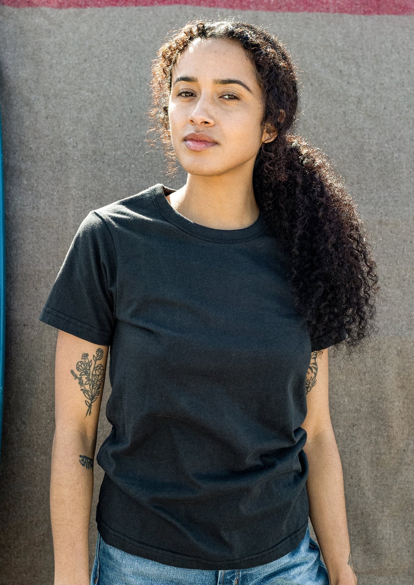 Women's Bolinas Heavyweight Tee | 8oz 100% American Made Cotton - Basalt