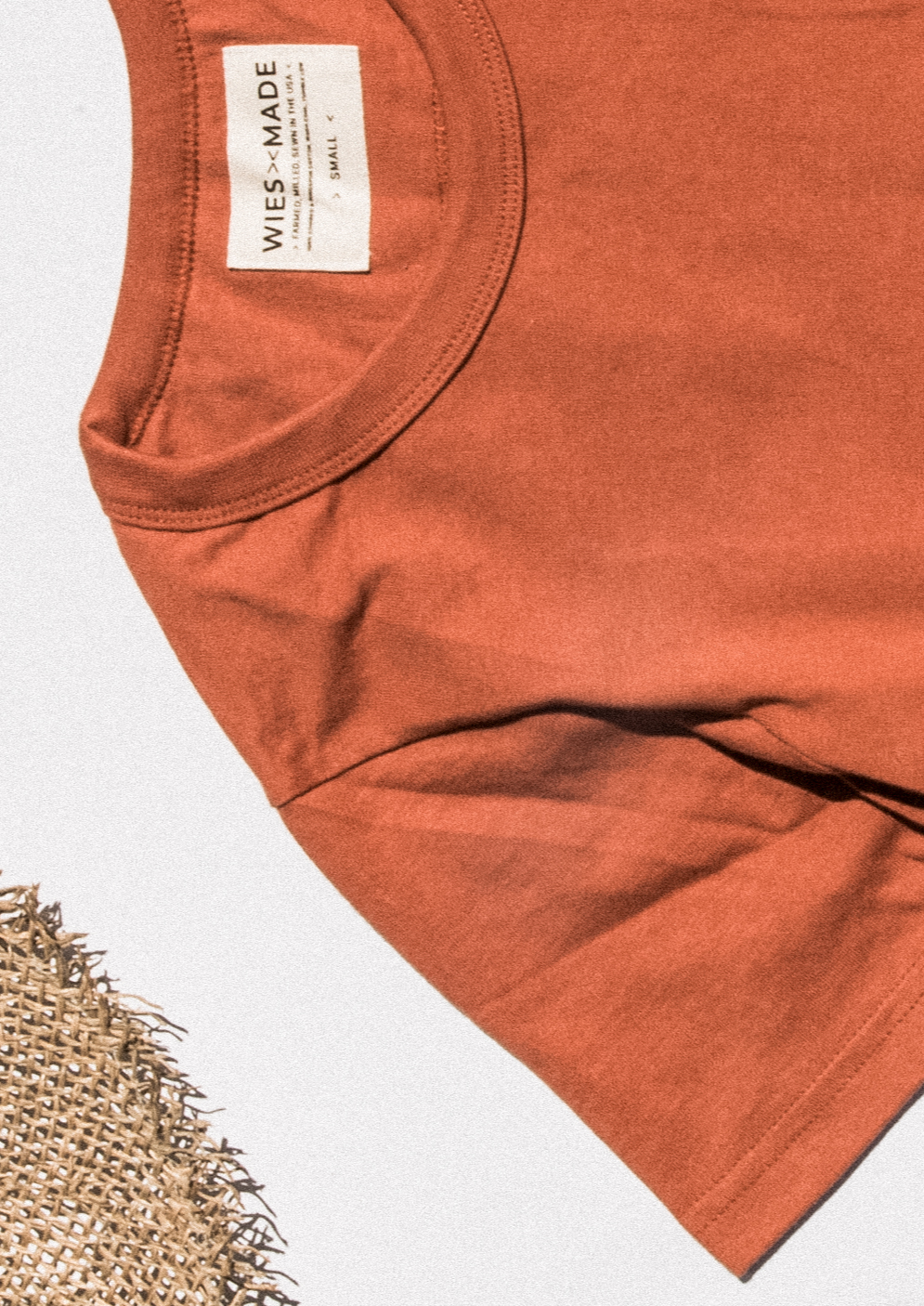 Women's Bolinas Heavyweight Tee | 8oz 100% American Made Cotton - Brick