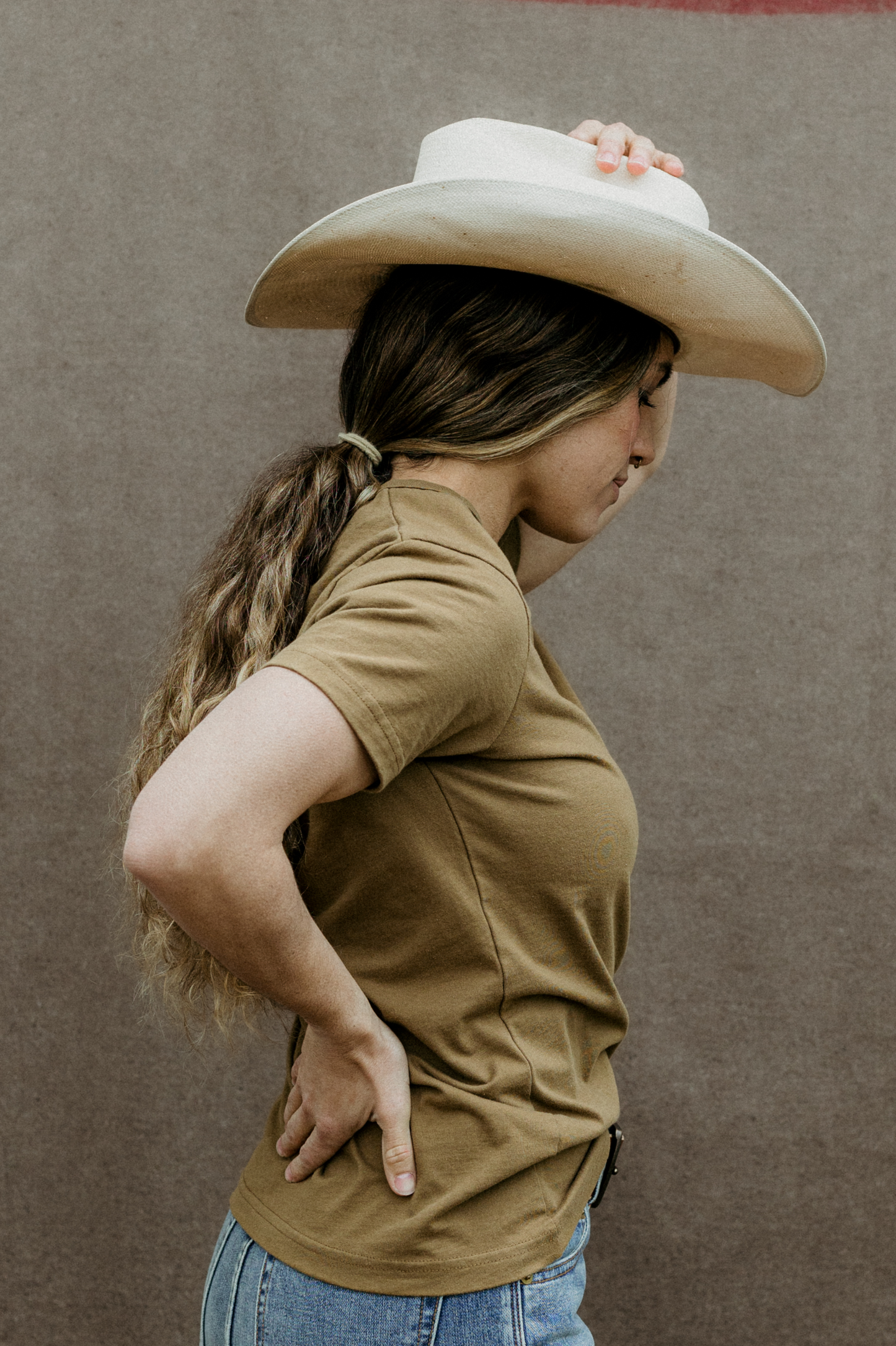Women's Bolinas Heavyweight Tee | 8oz 100% American Made Cotton - Brown