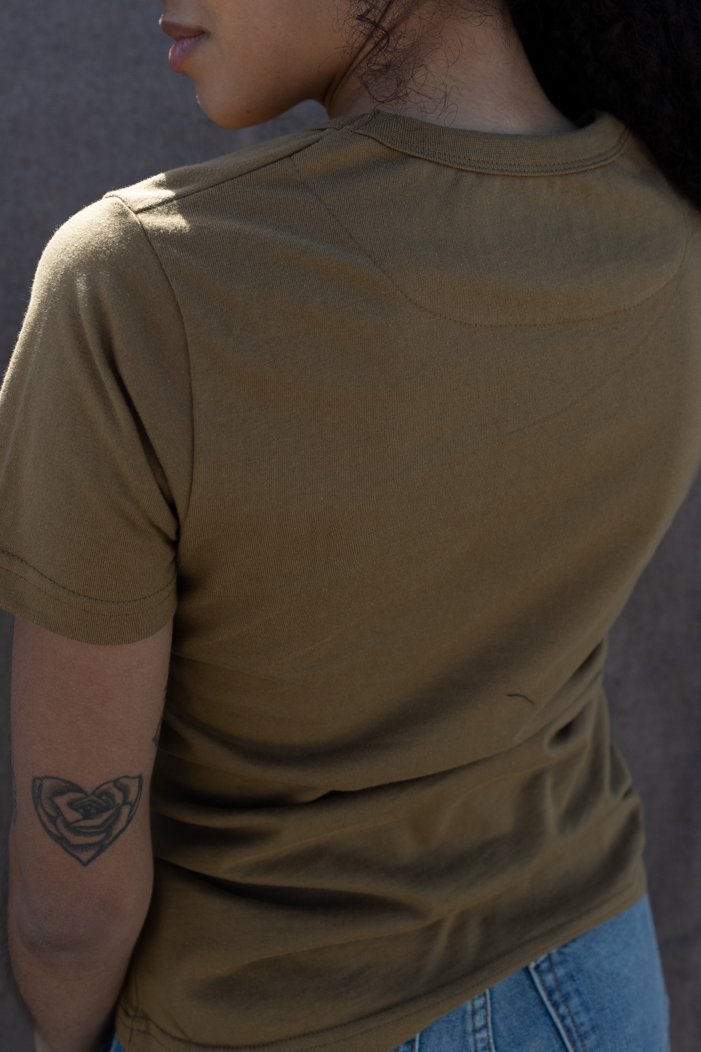 Women's Bolinas Heavyweight Tee | 8oz 100% American Made Cotton - Brown