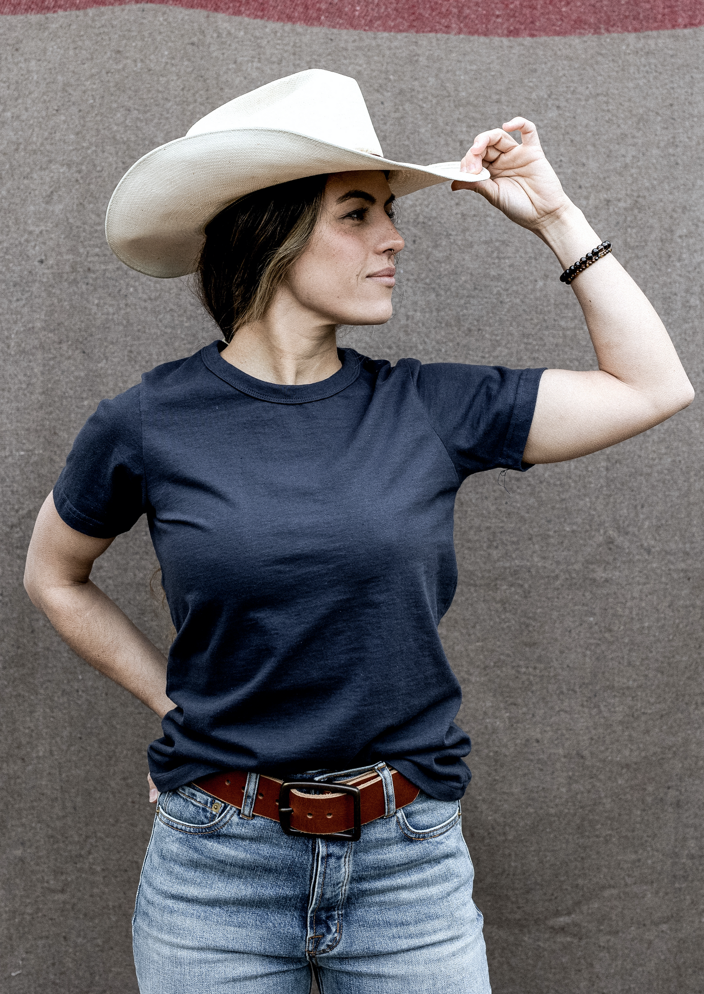 Women's Bolinas Heavyweight Tee | 8oz 100% American Made Cotton - Polar