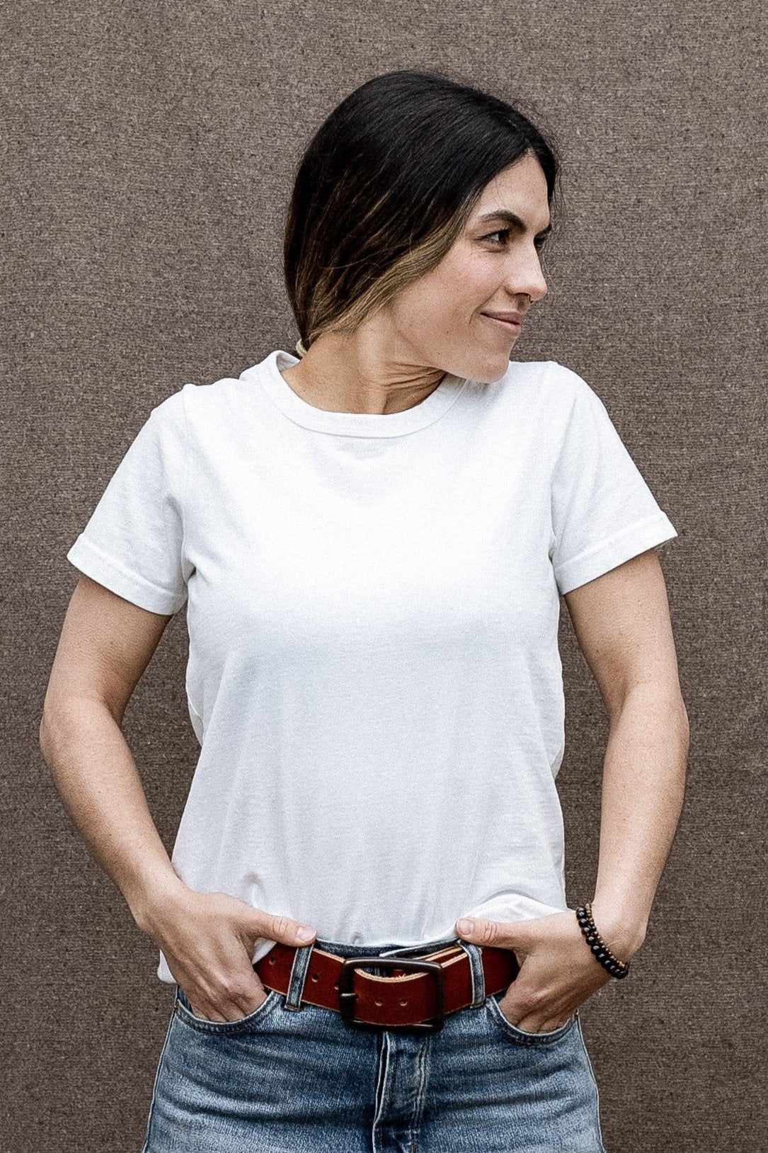 Women's Bolinas Heavyweight Tee | 8oz 100% American Made Cotton - White
