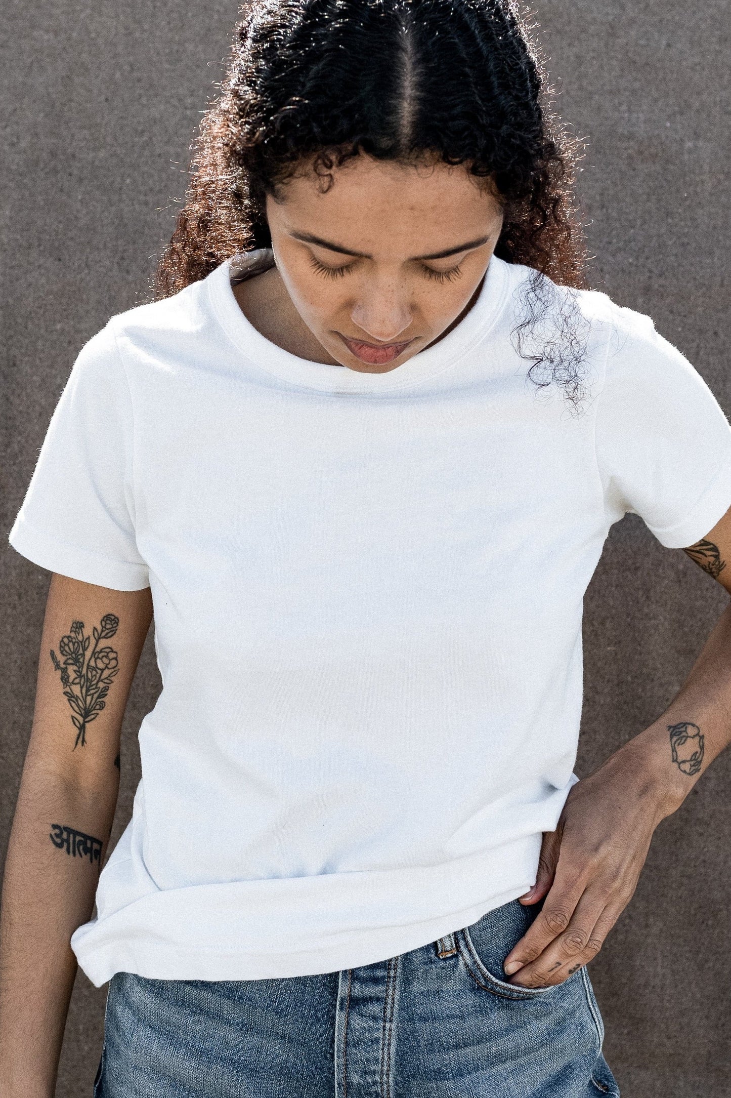 Women's Bolinas Heavyweight Tee | 8oz 100% American Made Cotton - White