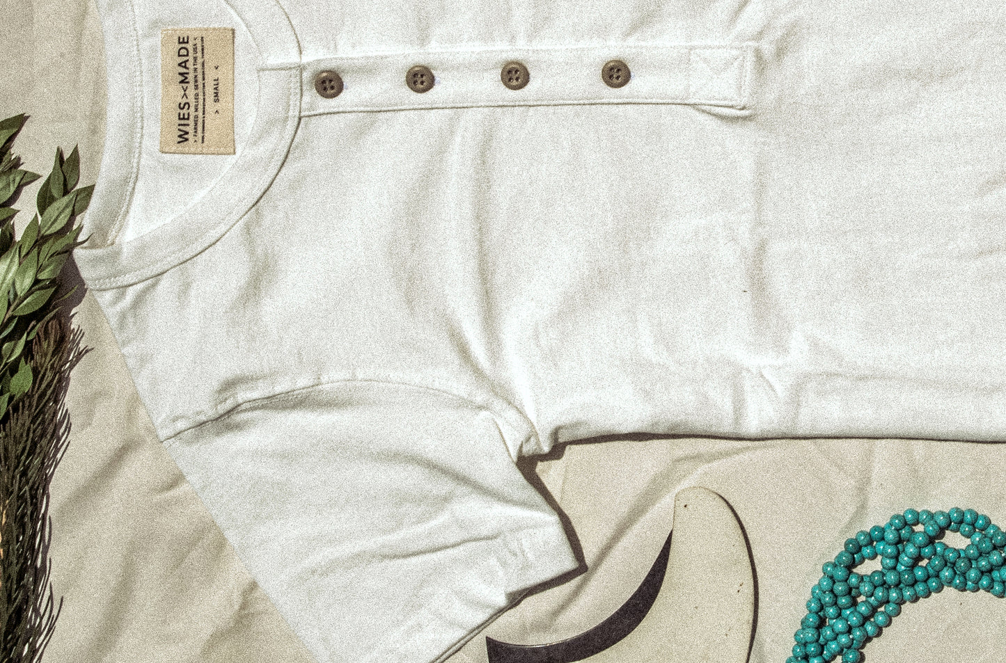Women's Reyes Heavyweight Henley | 8oz 100% American Made Cotton - White