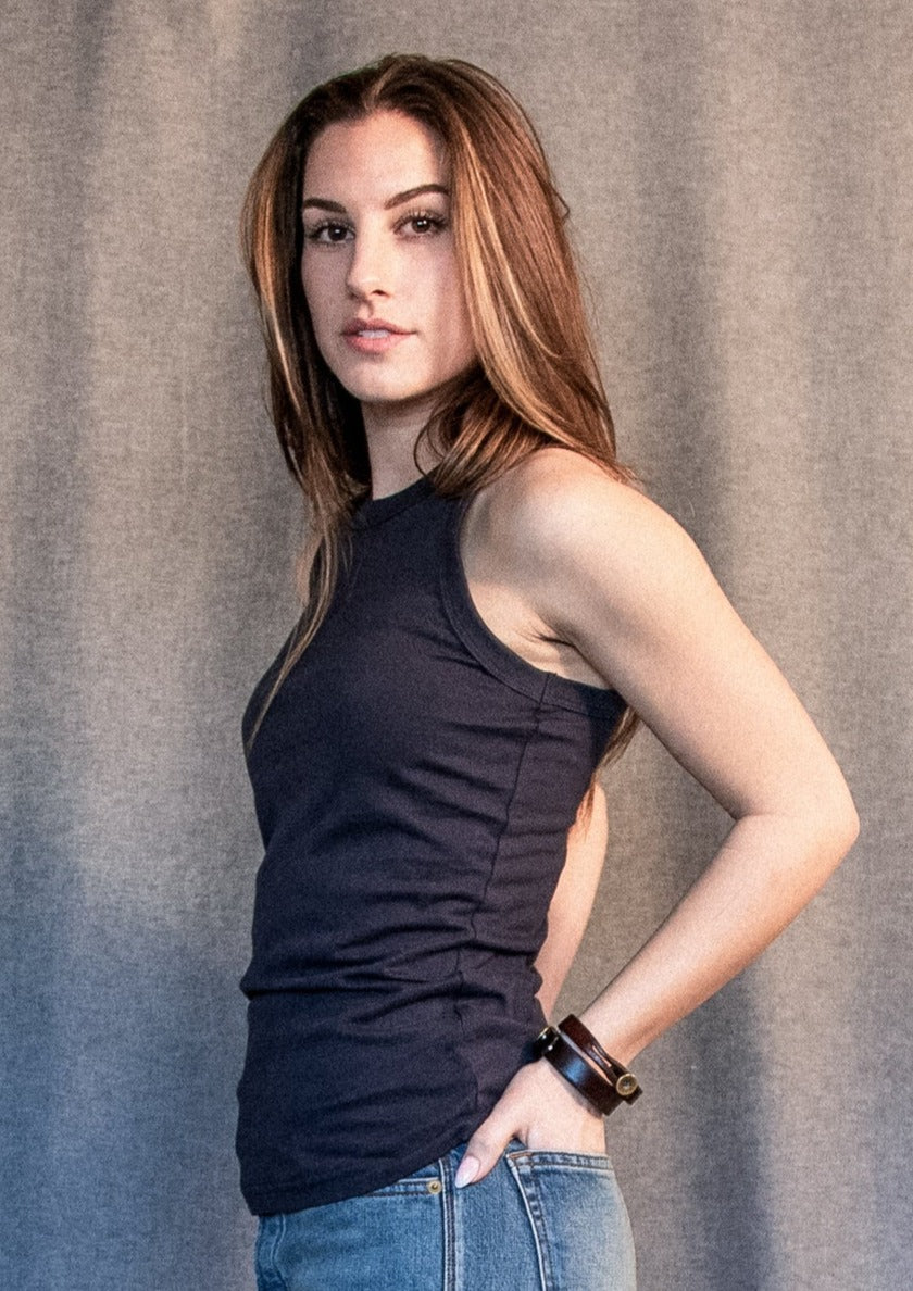 Women's Heather Tank in 8oz 100% Natural Cotton - Polar