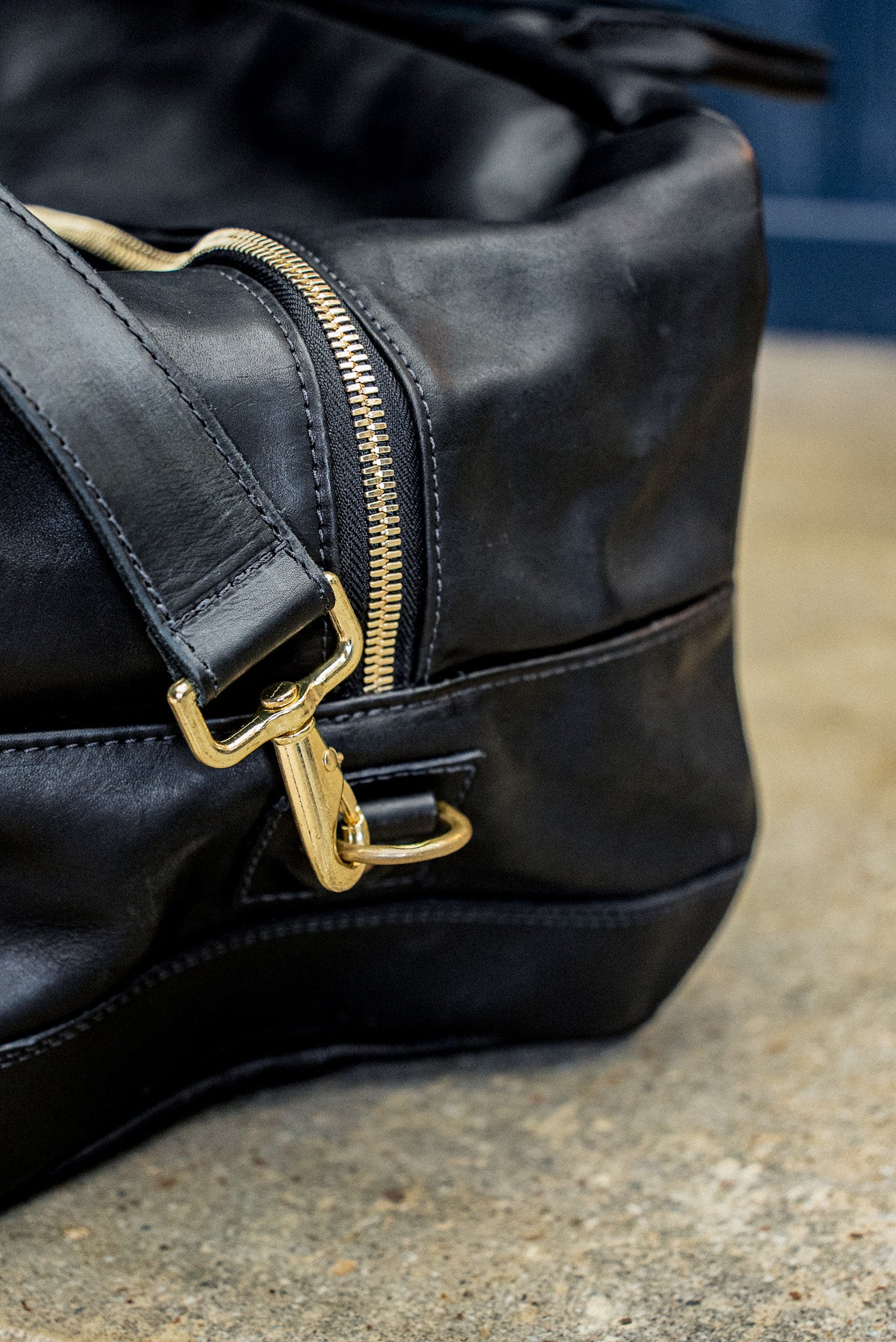 Weekender Bag Black | Horween Leather