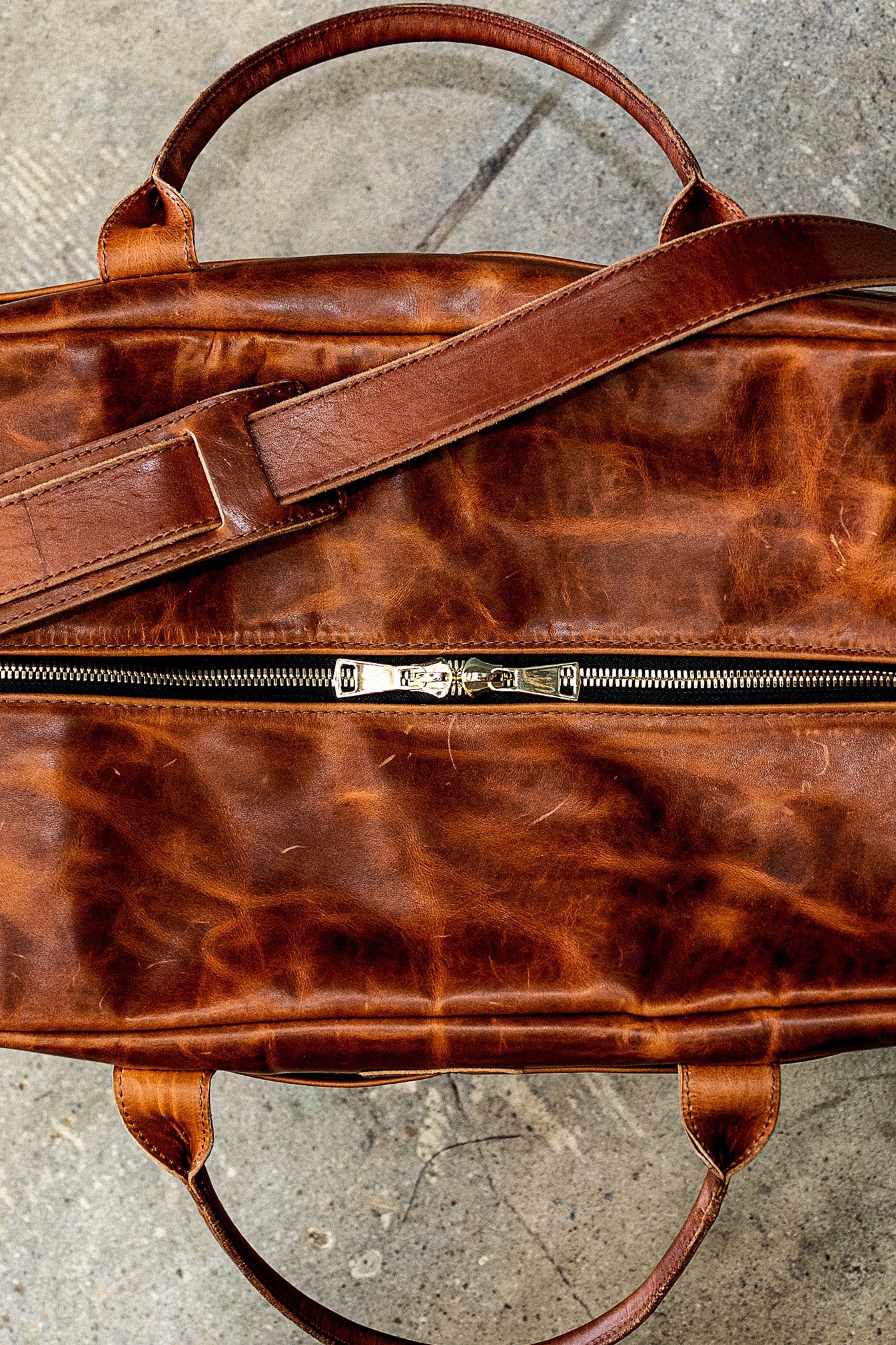Weekender Bag Tan | Horween Leather
